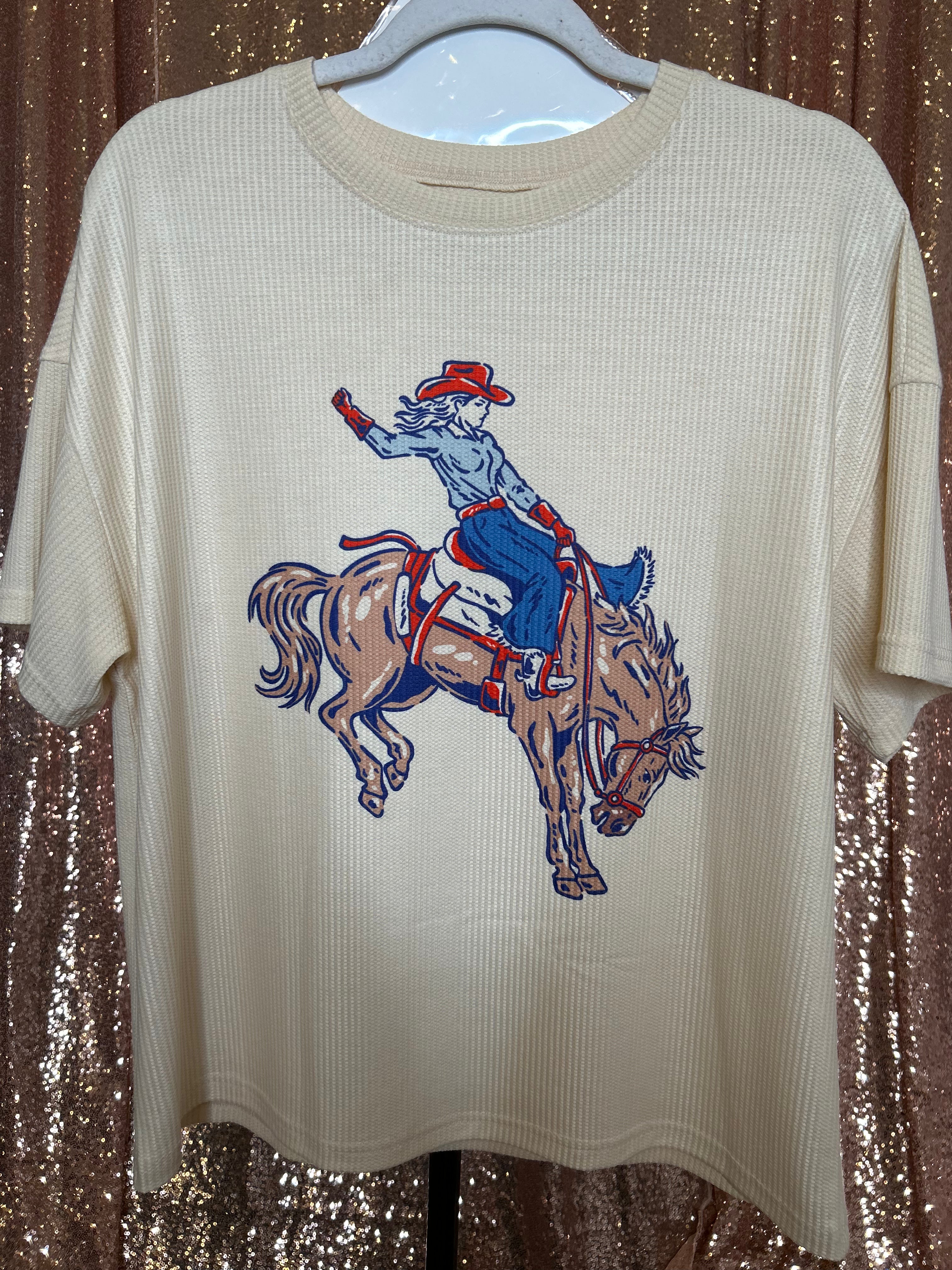 PREORDER: Rodeo Queen Waffle Tee by Jess Lea (Array) ETA: March