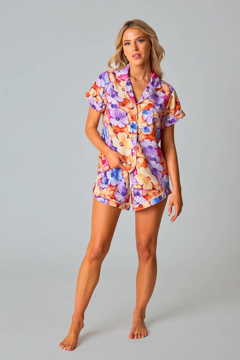 Aurora Pansy Pajama Set by BuddyLove - BFF Here