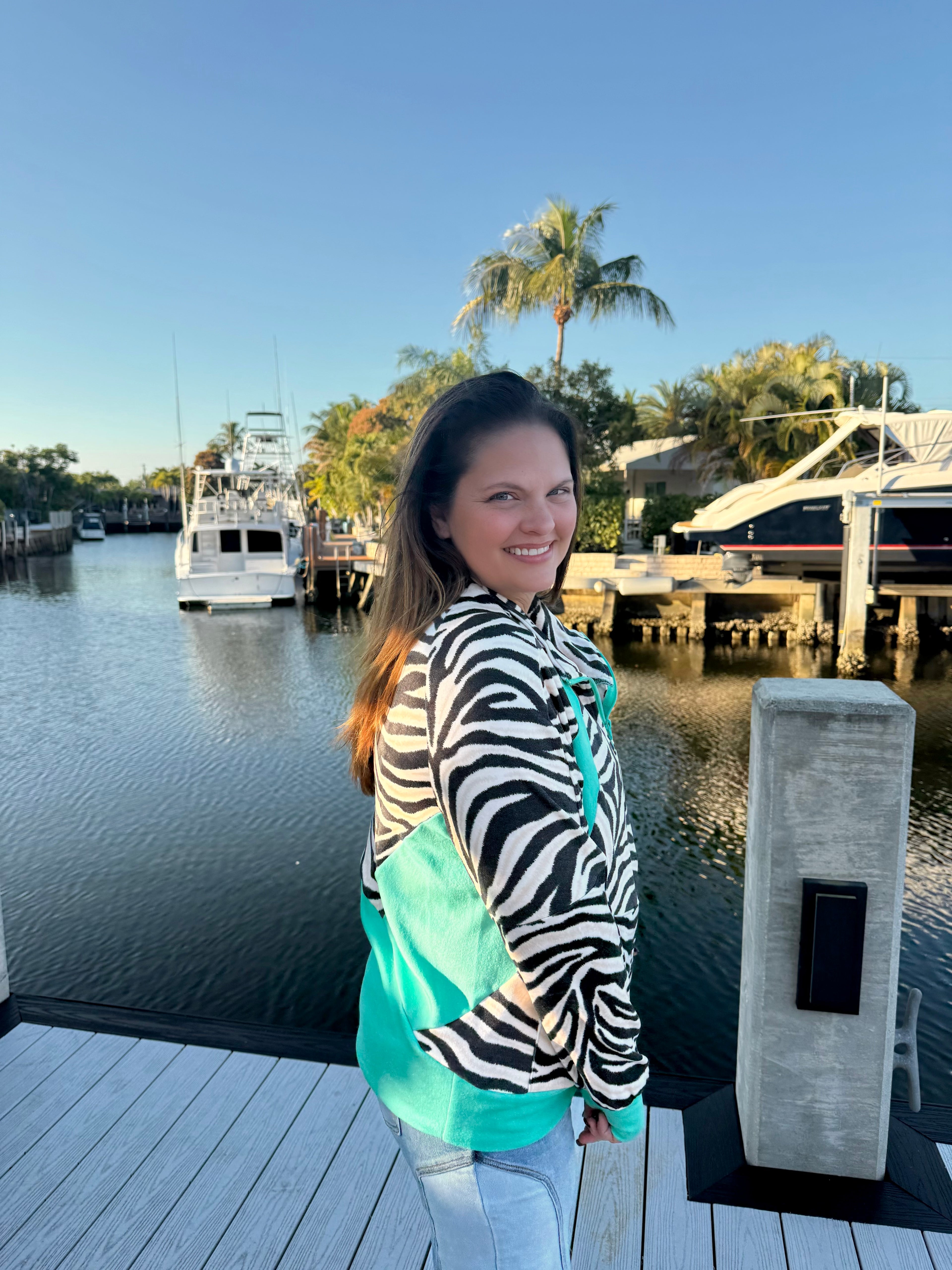 Desert Stripe Turquoise Pullover by Sterling Kreek - BFF Here