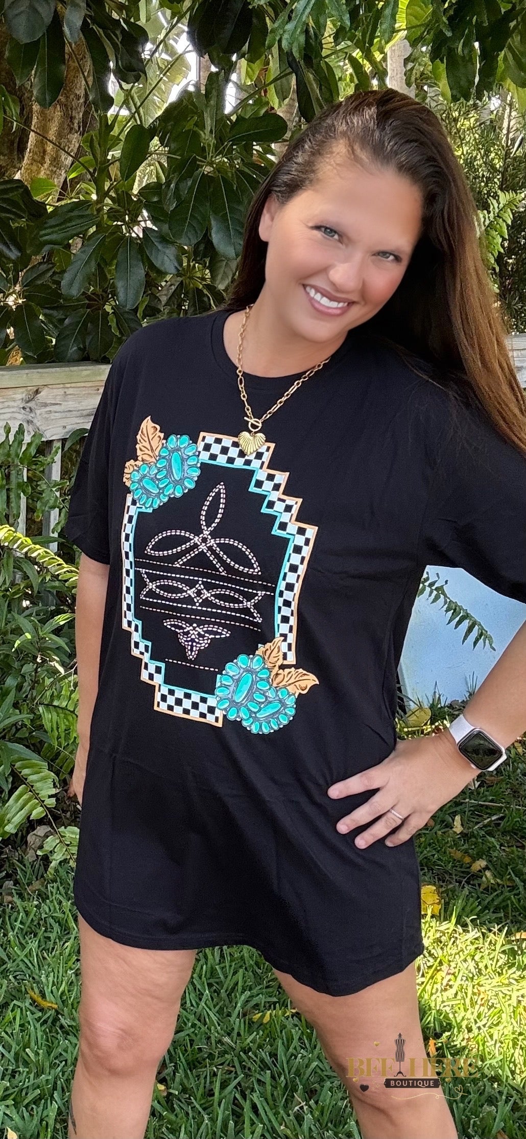 Small Town Big Dreams T-Shirt Dress by Sterling Kreek - BFF Here