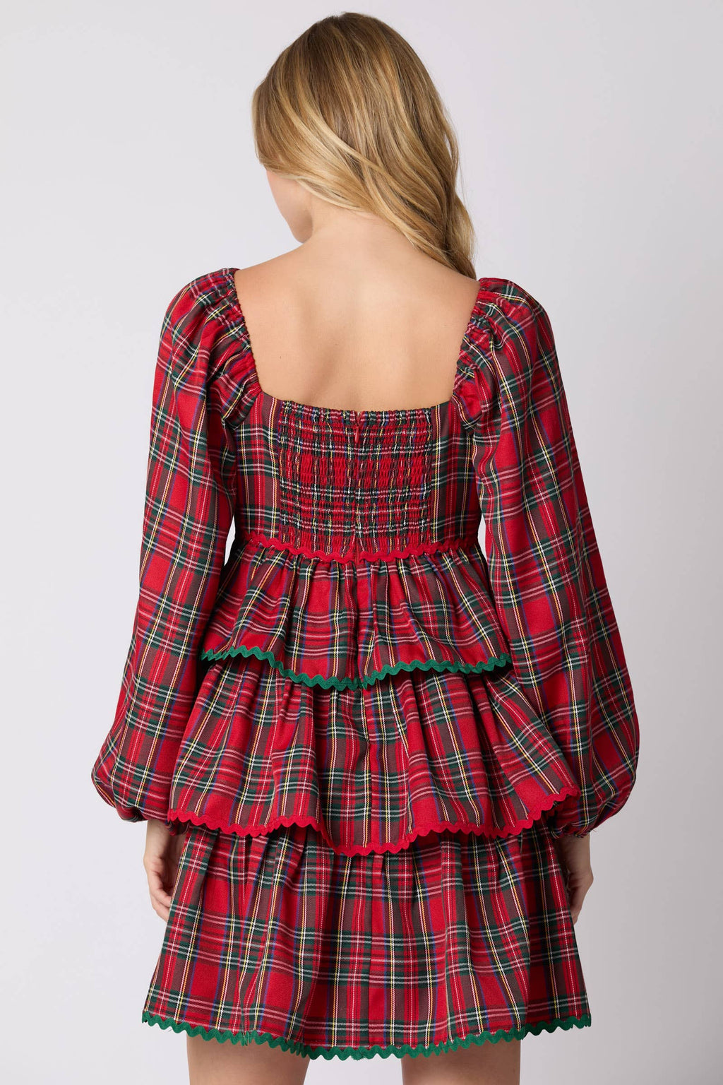 Mistletoe Magic Plaid Dress - BFF Here