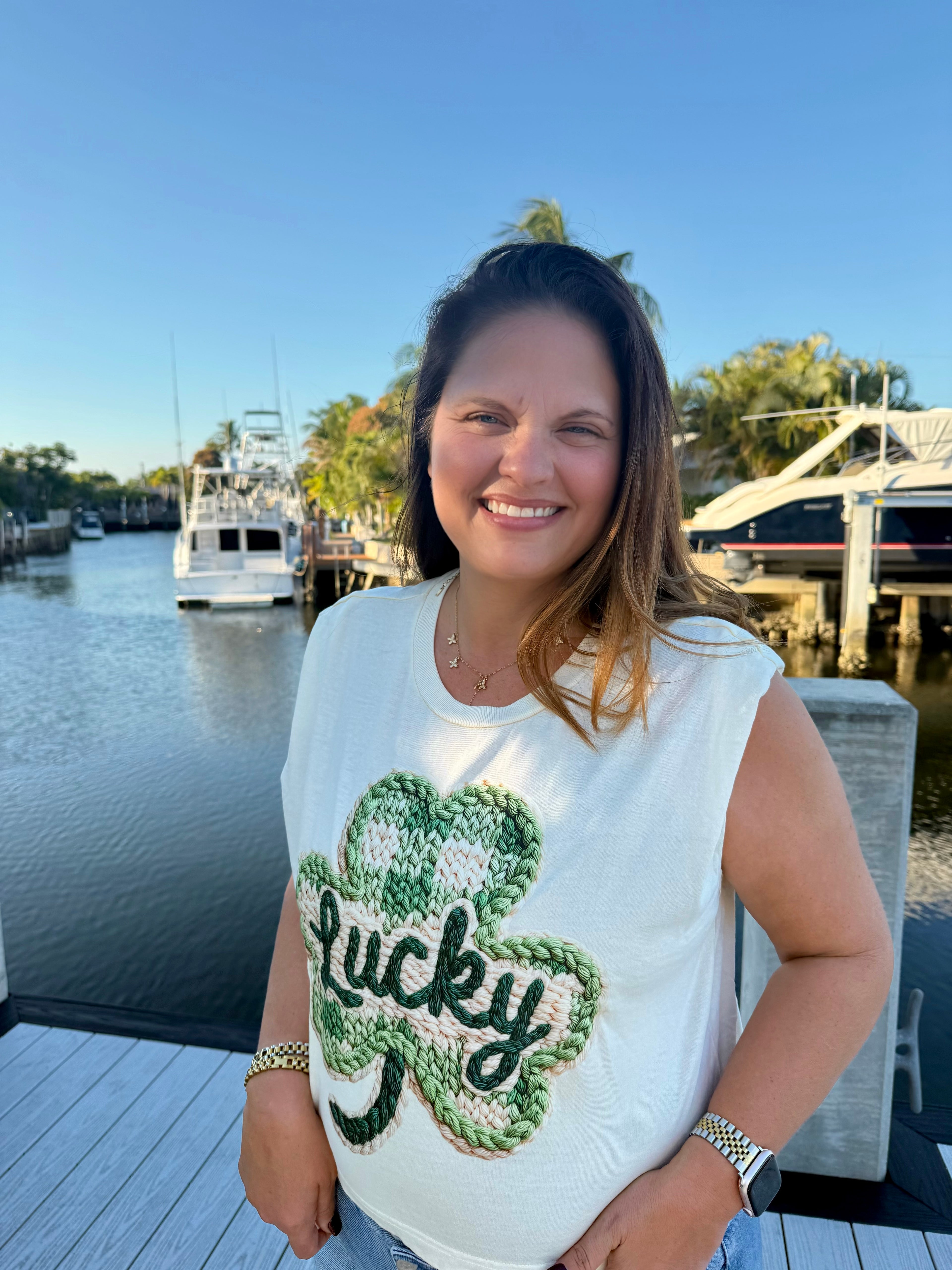 Clover Graphic Tee by Blakeley - BFF Here