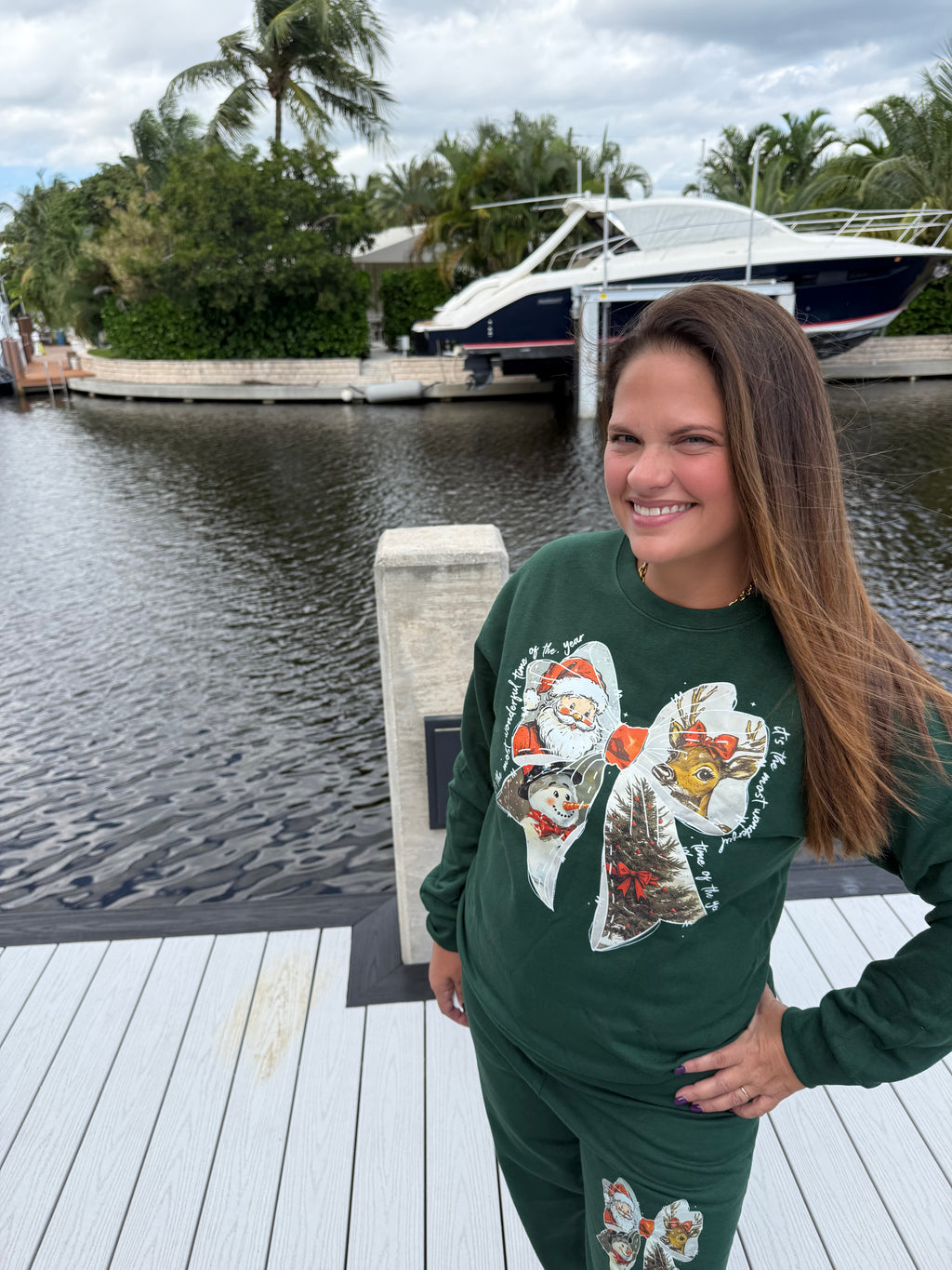 Frosty Bow Sweatshirt or Sweatpants - BFF Here