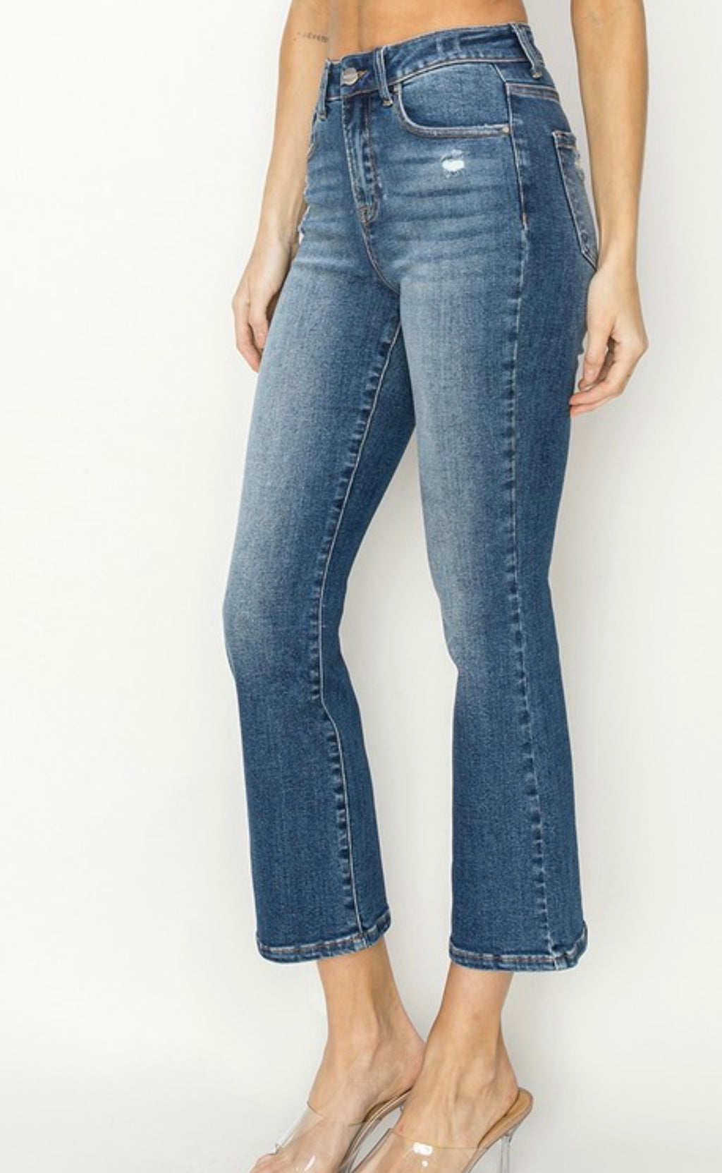 High Rise Ankle Flare Jeans by Risen Jeans (Ships 2-3 weeks) - BFF Here