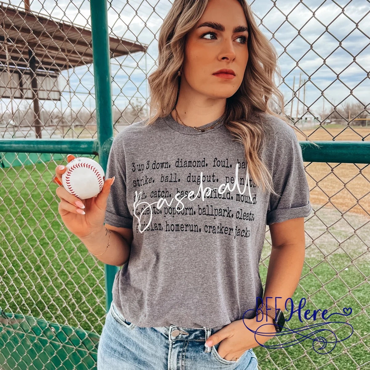 Game Day Ready: Essential Baseball Tee - BFF Here