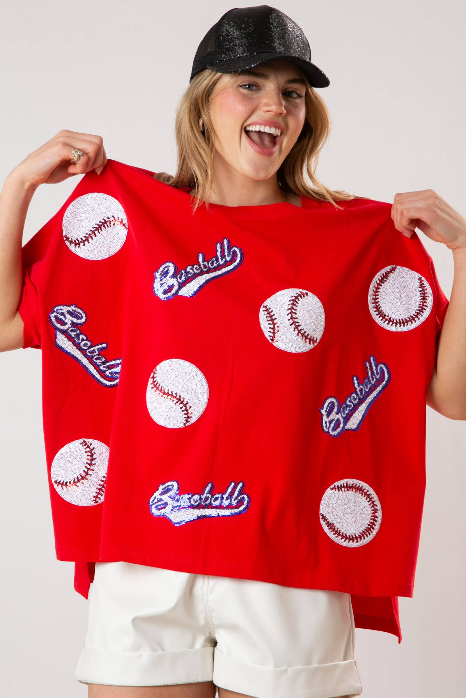 Home Run Tee: Sparkling Baseball Delight / Choice of Color - BFF Here