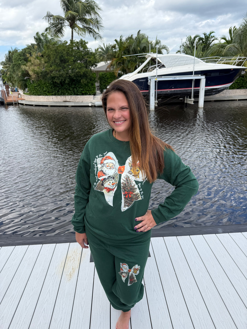 Frosty Bow Sweatshirt or Sweatpants - BFF Here