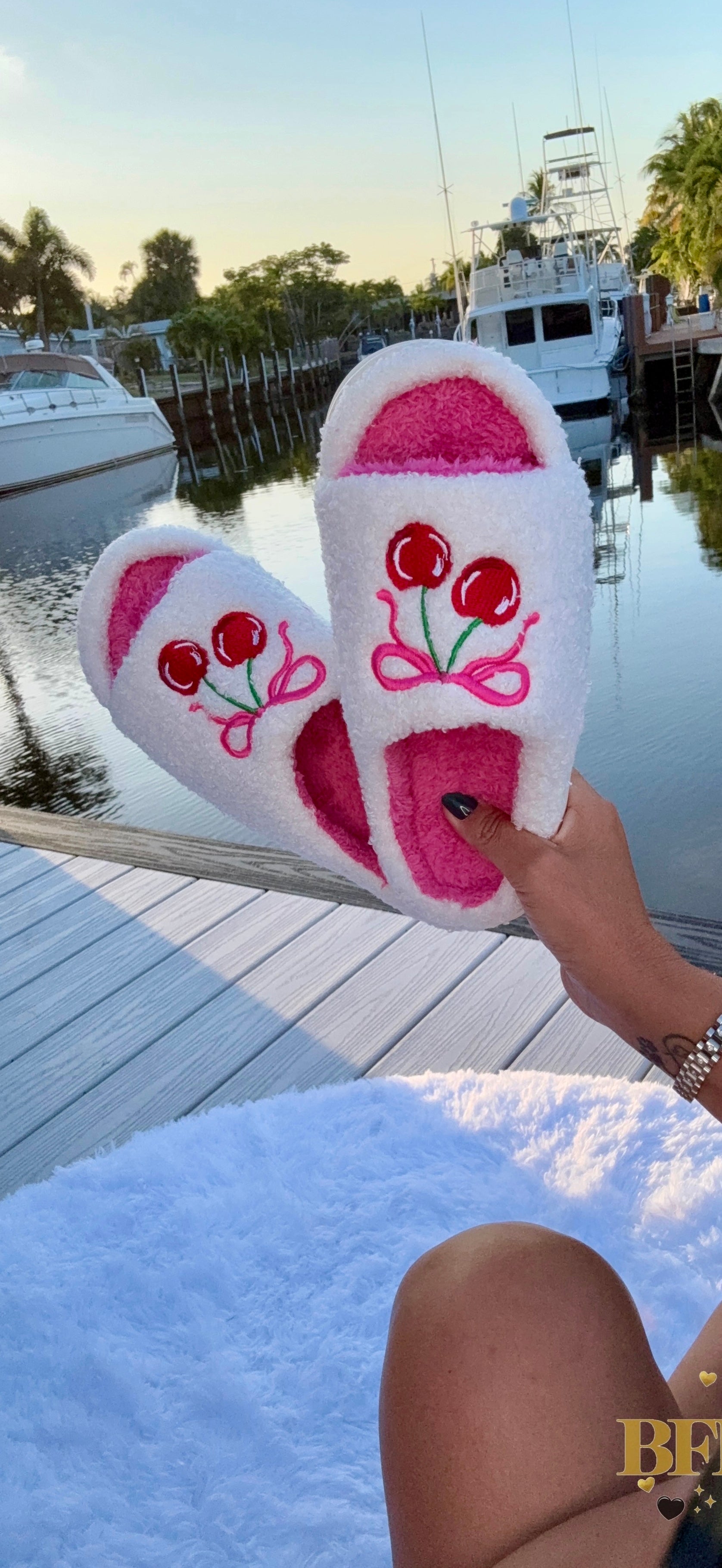 Cherry Bomb Slippers by Jess Lea - BFF Here