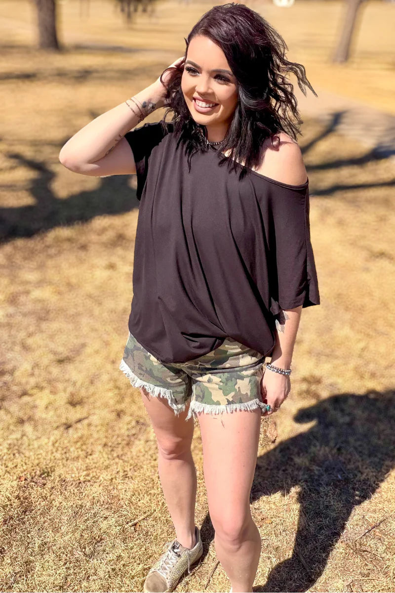 Kreek Denim Shorts / Camo by Sterling Kreek - BFF Here