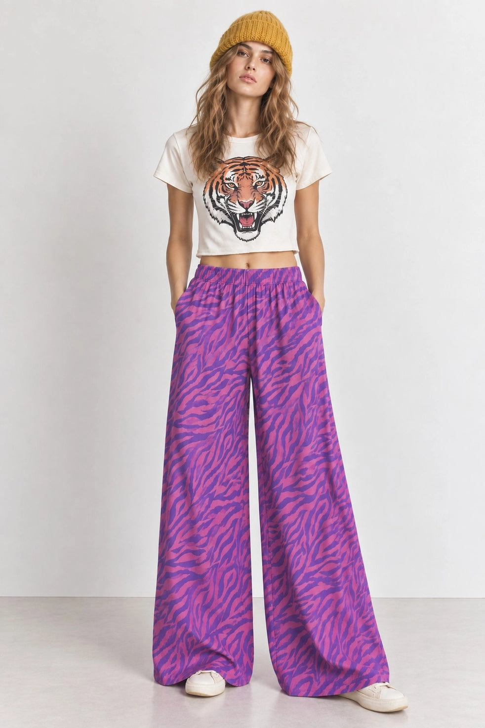 PREORDER: Zebra Print Wide Leg Pants by Jade by Jane (ETA: November)