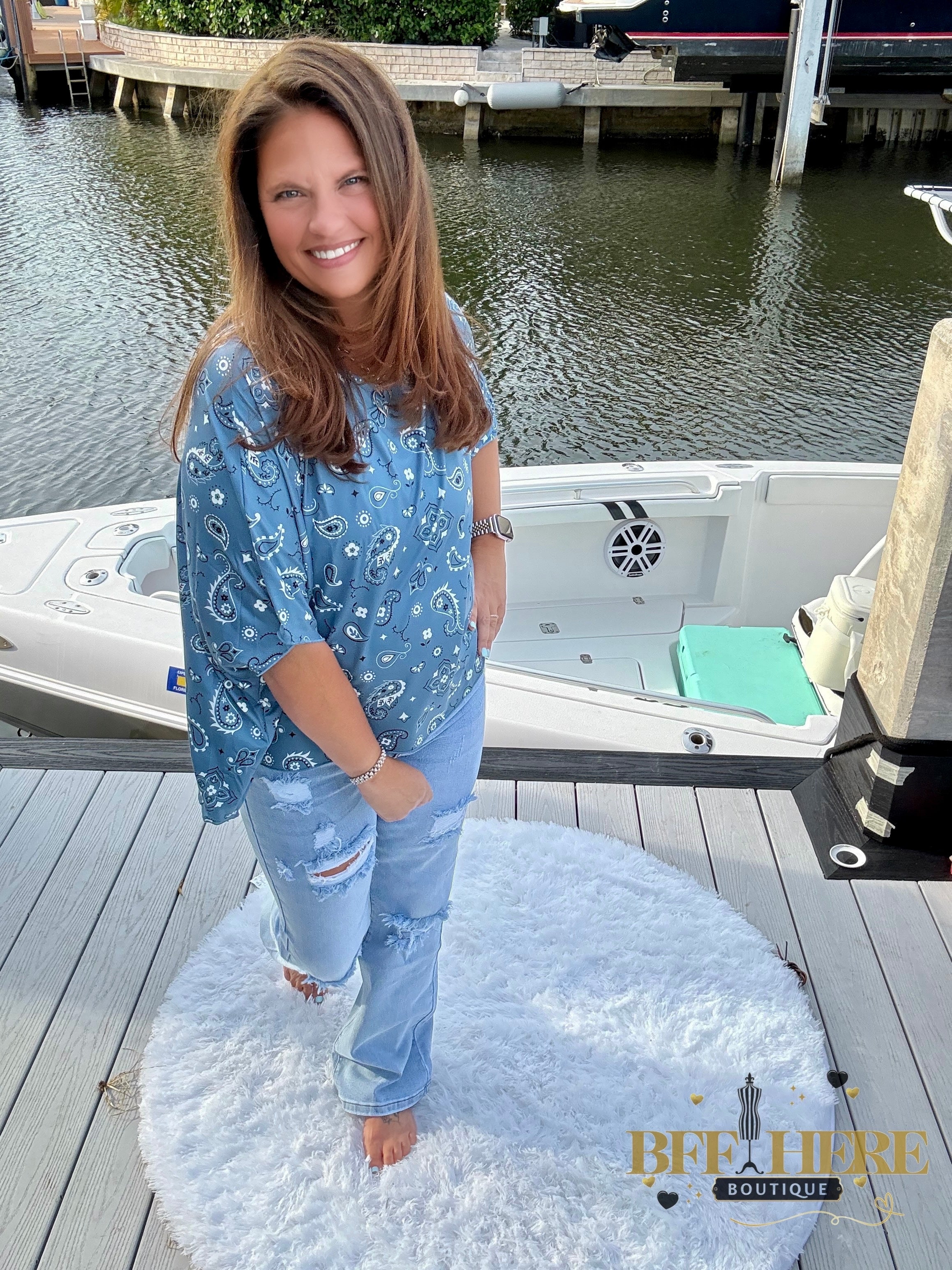 Pretty In Paisley Top by Sterling Kreek - BFF Here