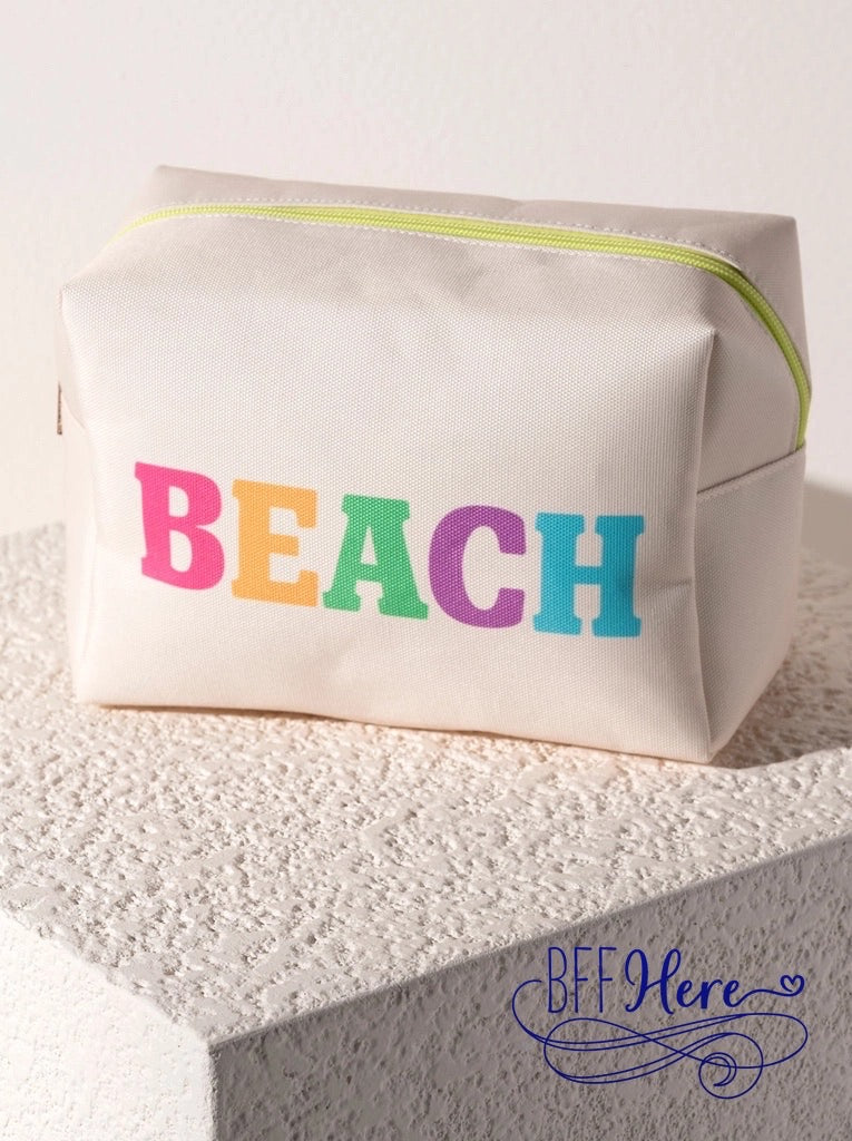 Seaside Essentials: The Beach Zip Pouch - BFF Here