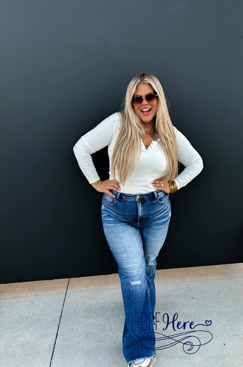 PREORDER:  Rebel Tummy Control Jeans by Blakeley (Ships Middle of January ) - BFF Here