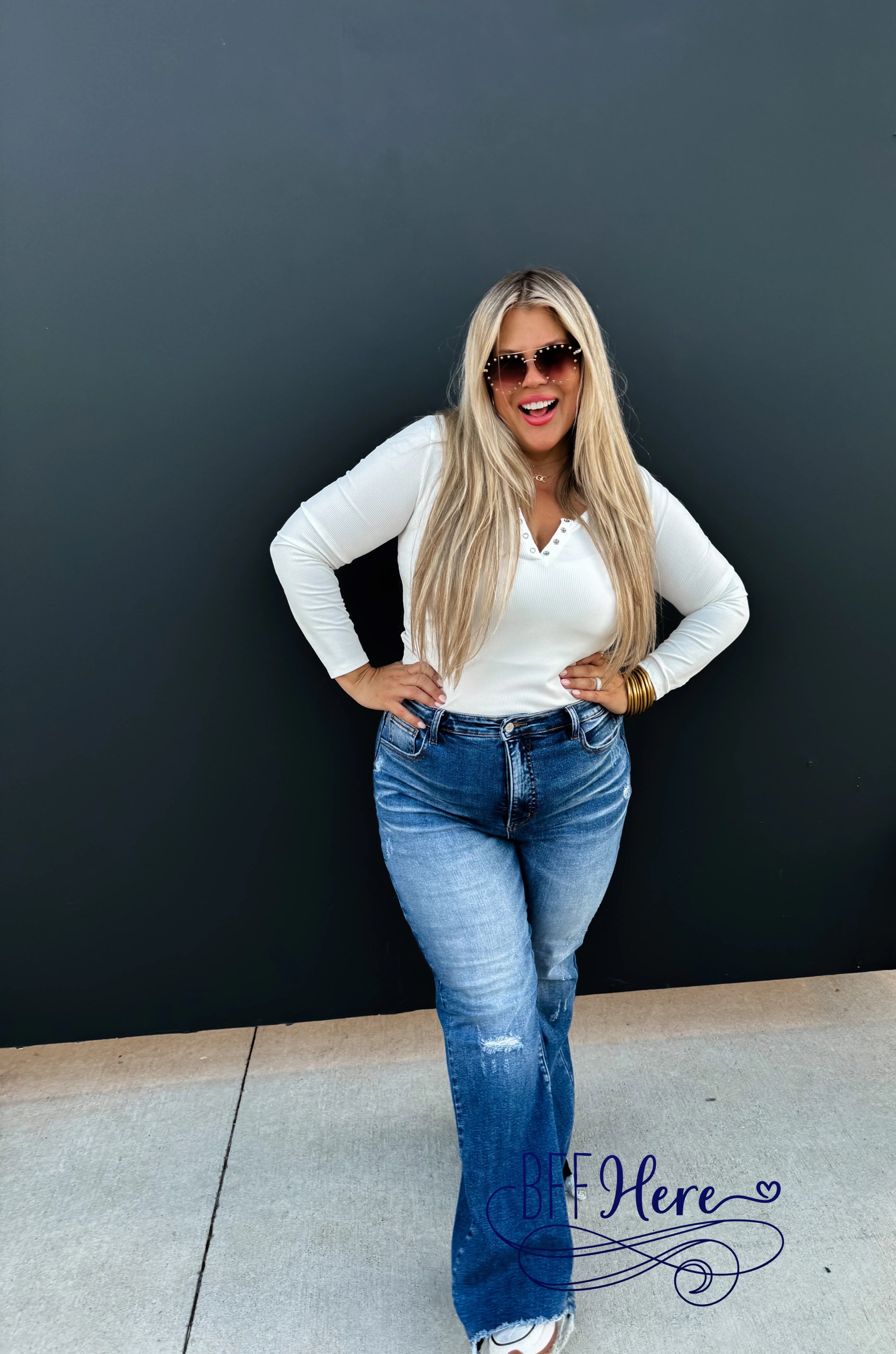 PREORDER:  Rebel Tummy Control Jeans by Blakeley (Ships Middle of January ) - BFF Here