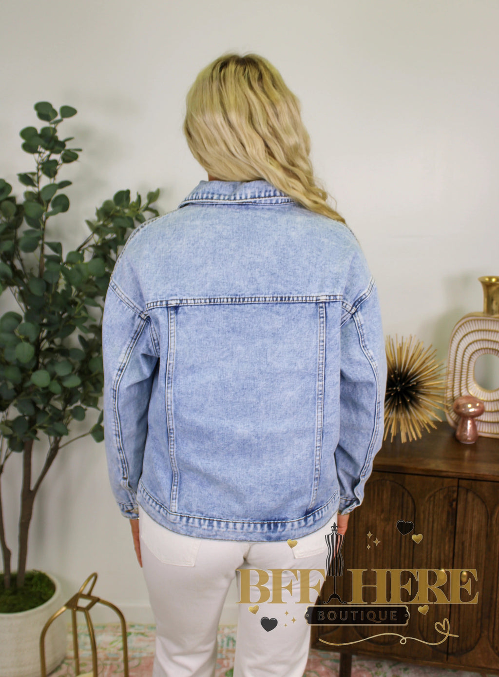 Vintage Vibes Denim Jacket - BFF Here