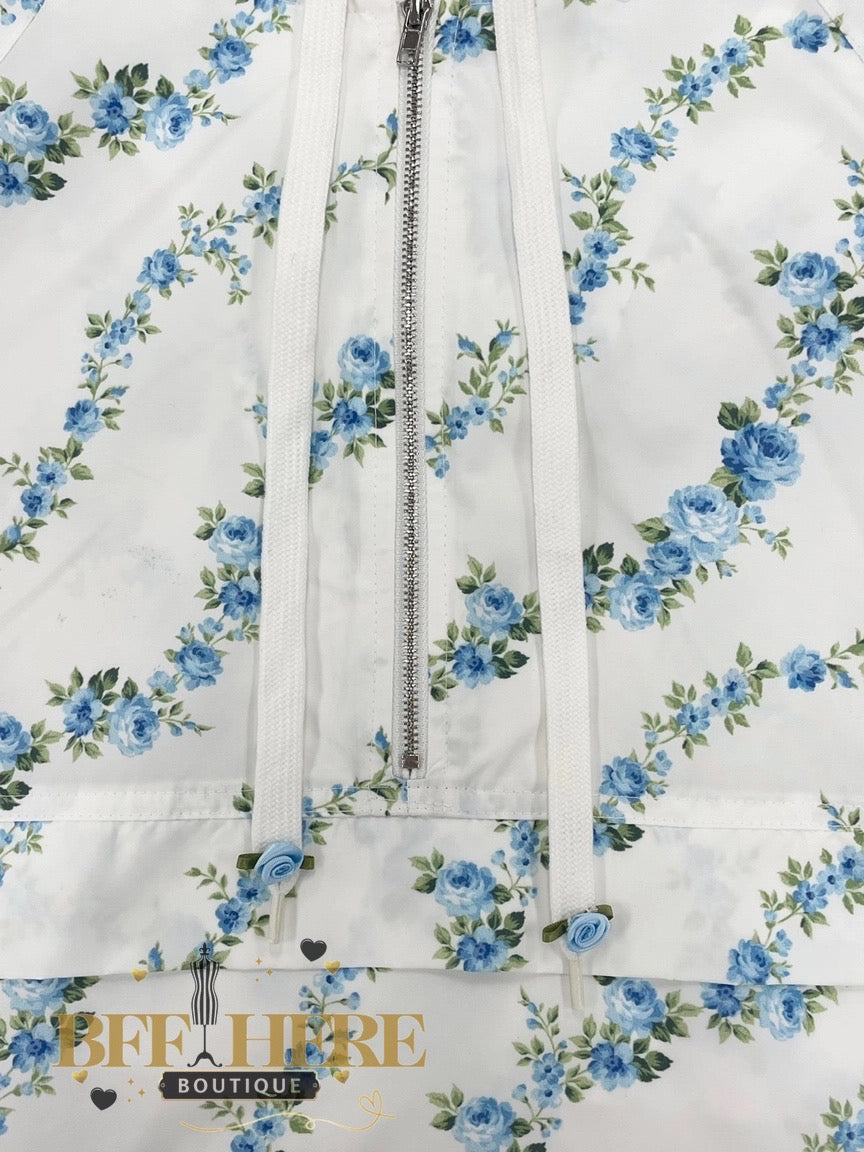 Floral Fun! Lightweight Windbreakers for Breezy Days (Blue Ships End of September) - BFF Here