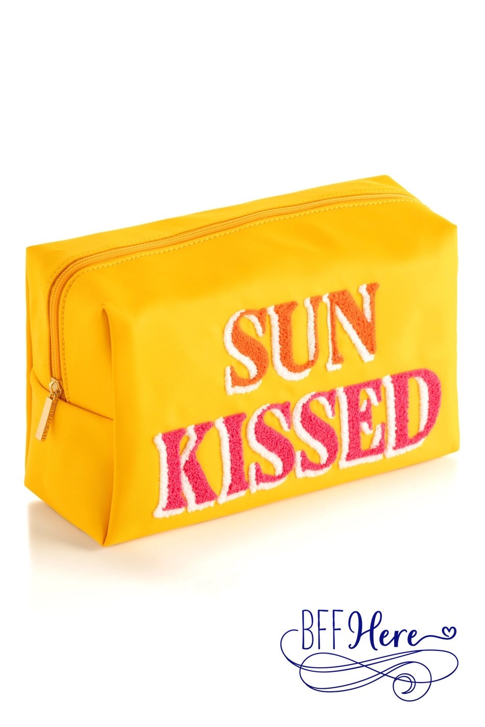 Golden Glow: The Sunkissed Zip Pouch - BFF Here