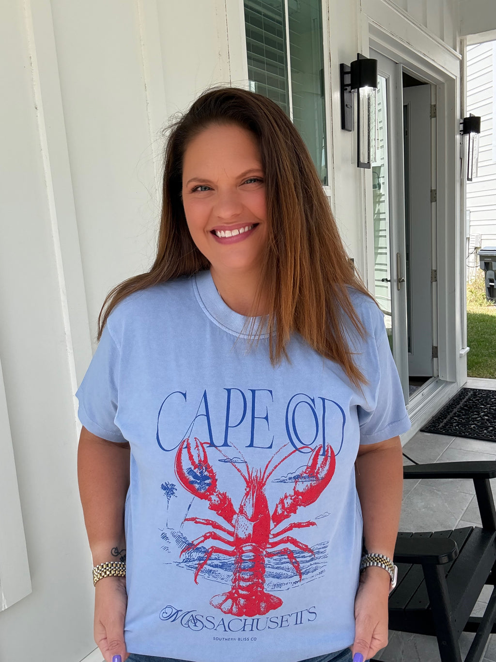 Cape Cod Mock Neck Tee by Southern Bliss (ARRAY) - BFF Here