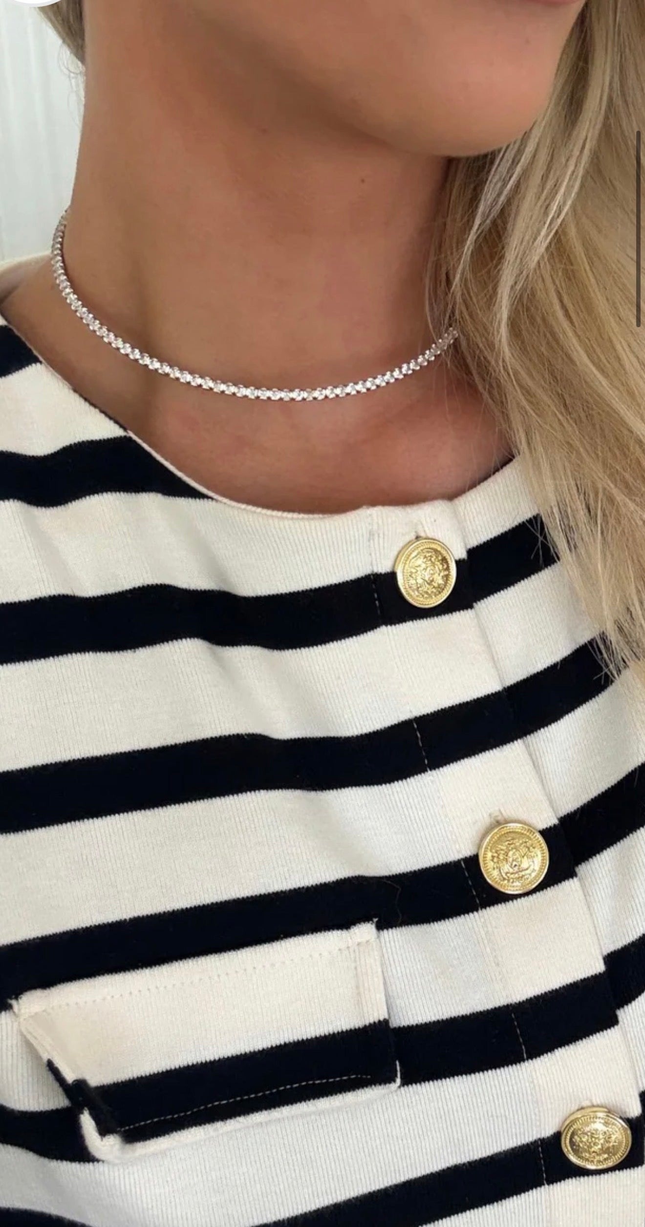 Luxe Tennis Necklace by Chansutt Pearls (Ships 2-3 weeks) - BFF Here