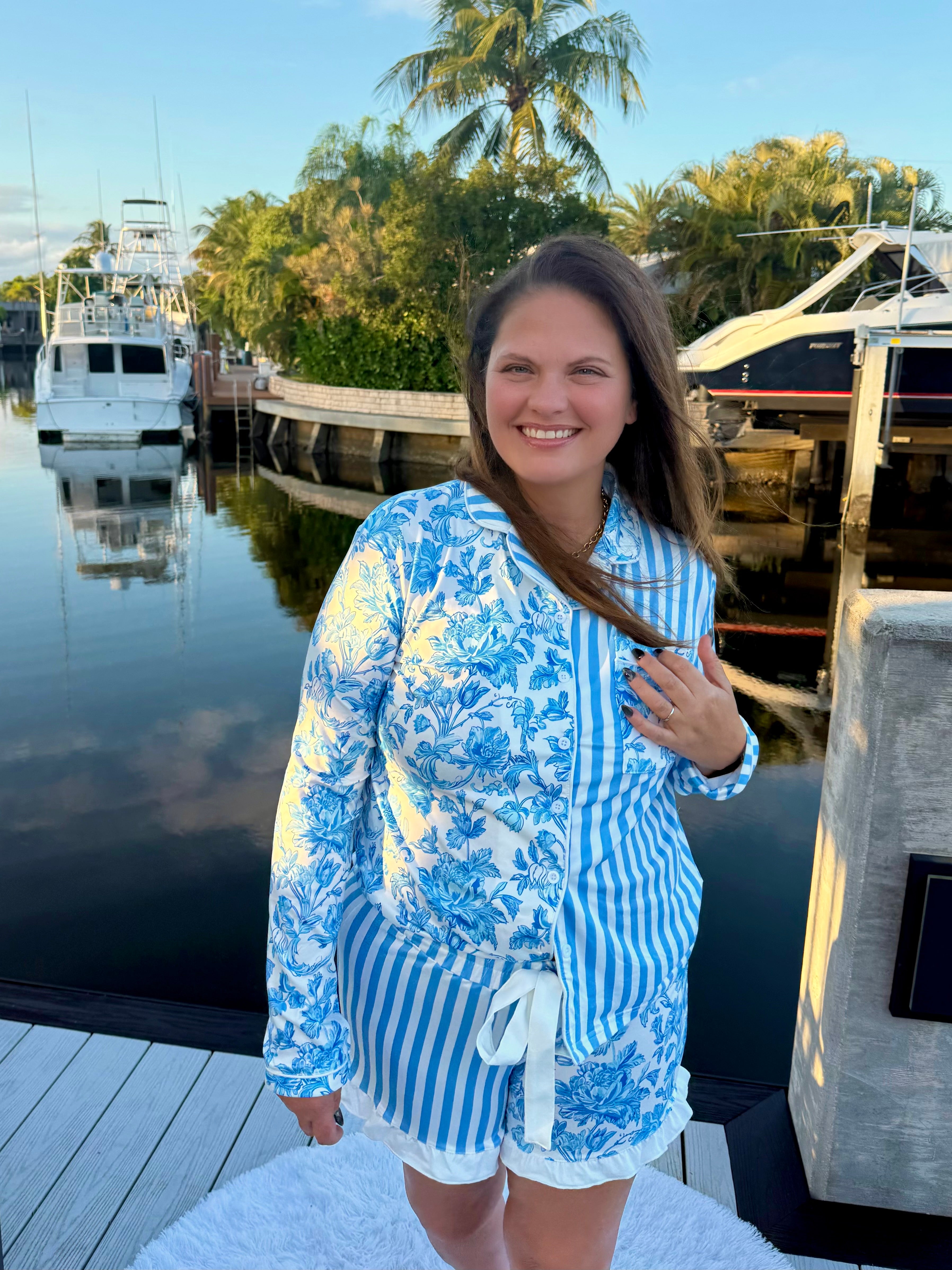 Morning Bloom Ruffle Pajama Set by Jess Lea - BFF Here