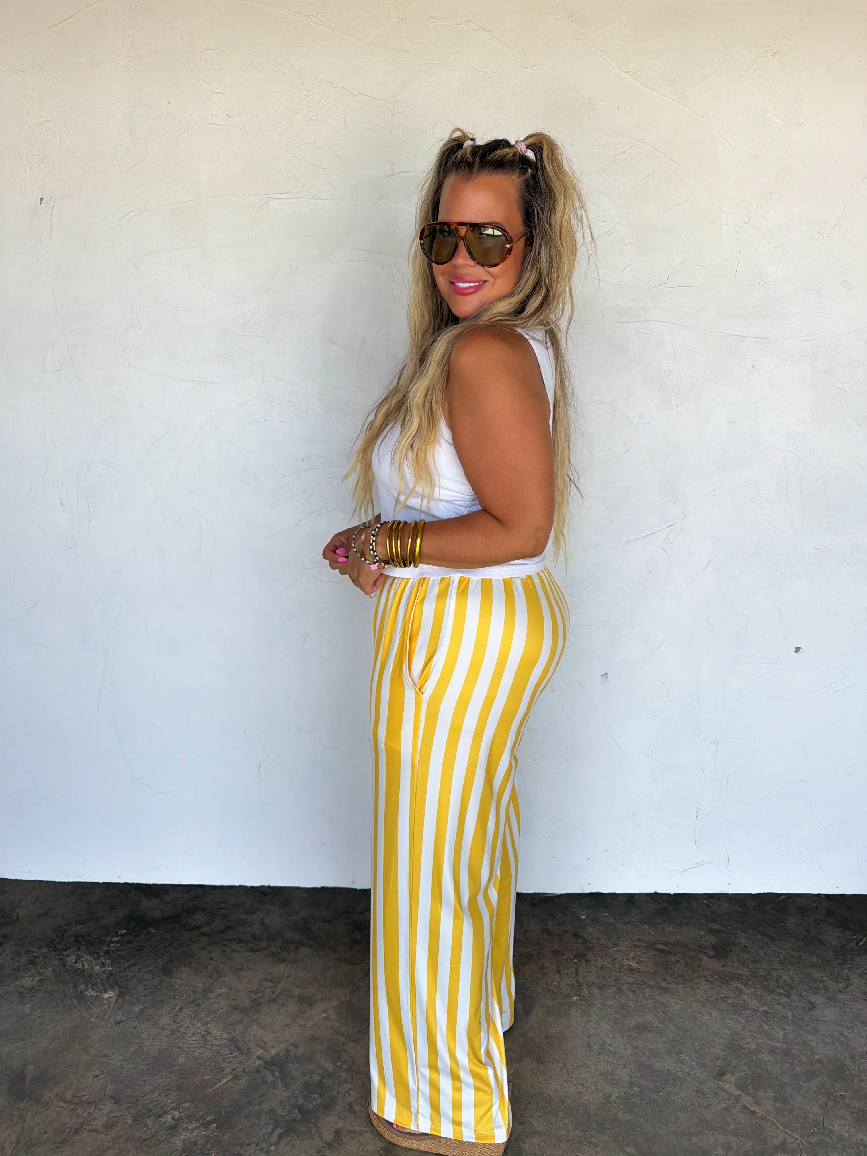 PREORDER: Game Day Haddie Wide Leg Pants by Blakeley (ETA: August)