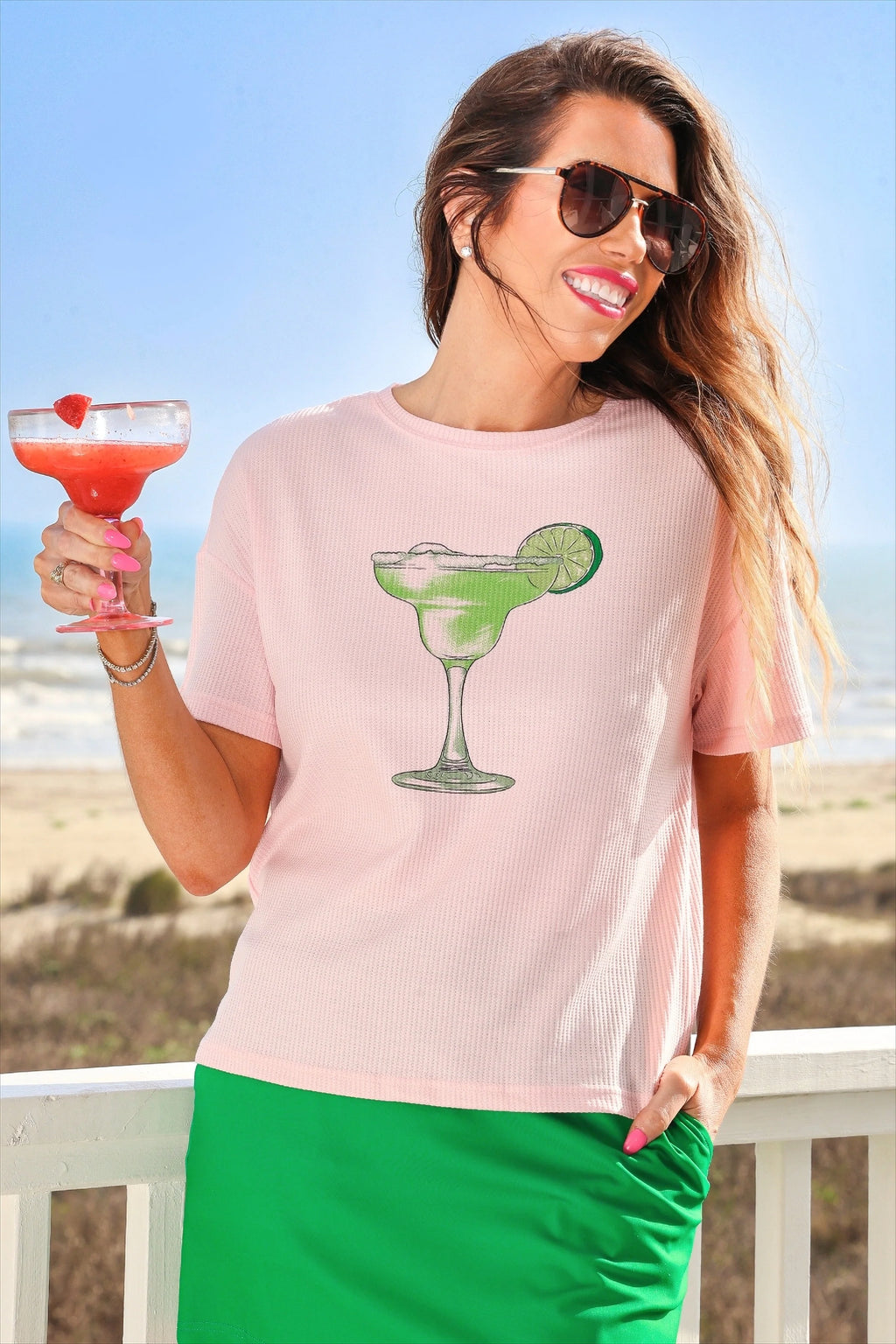 Weekend Waffle Tee / Margarita by Jess Lea - BFF Here
