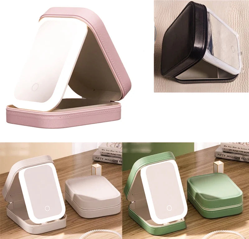 2-in-1 Light-Up Travel Mirror / Choice of Color - BFF Here