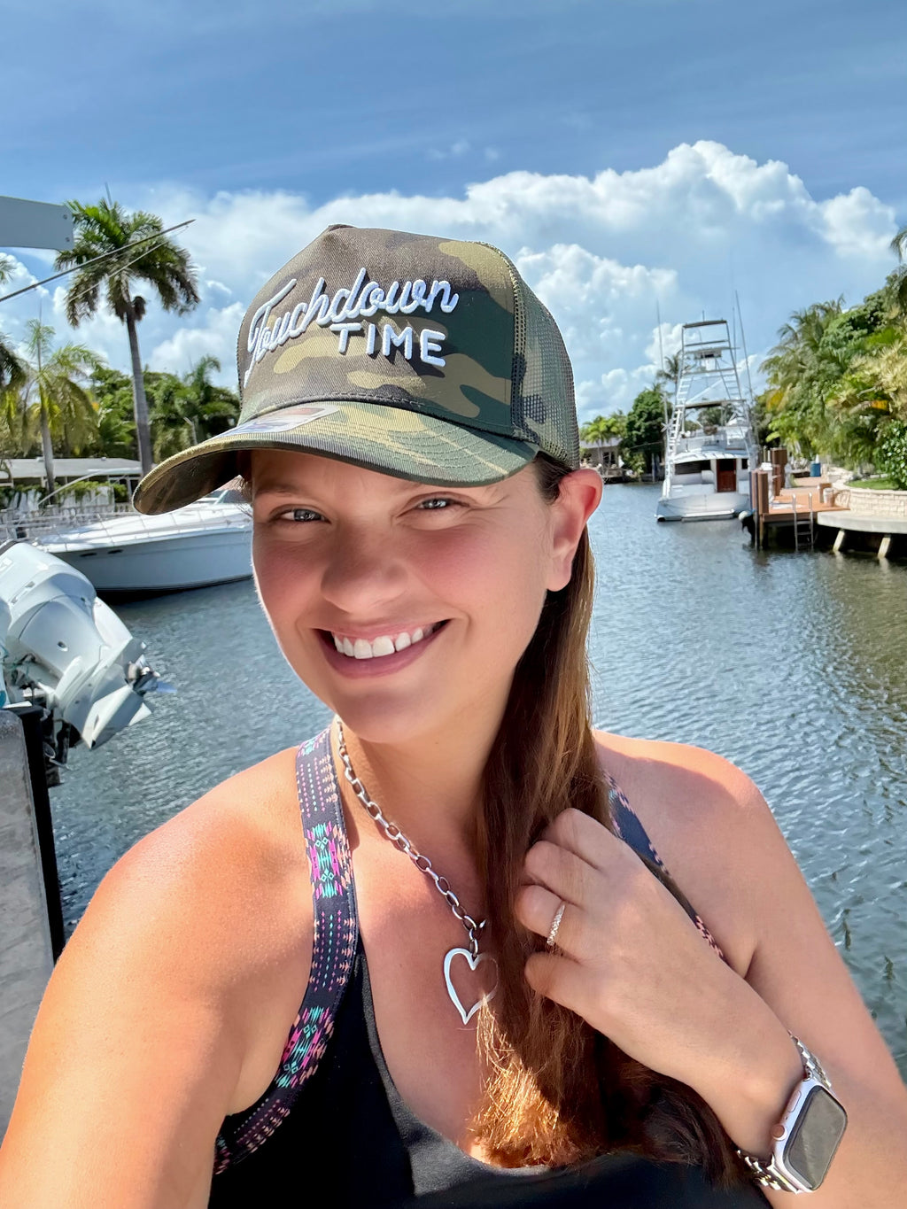 Touchdown Time Trucker Hat - BFF Here