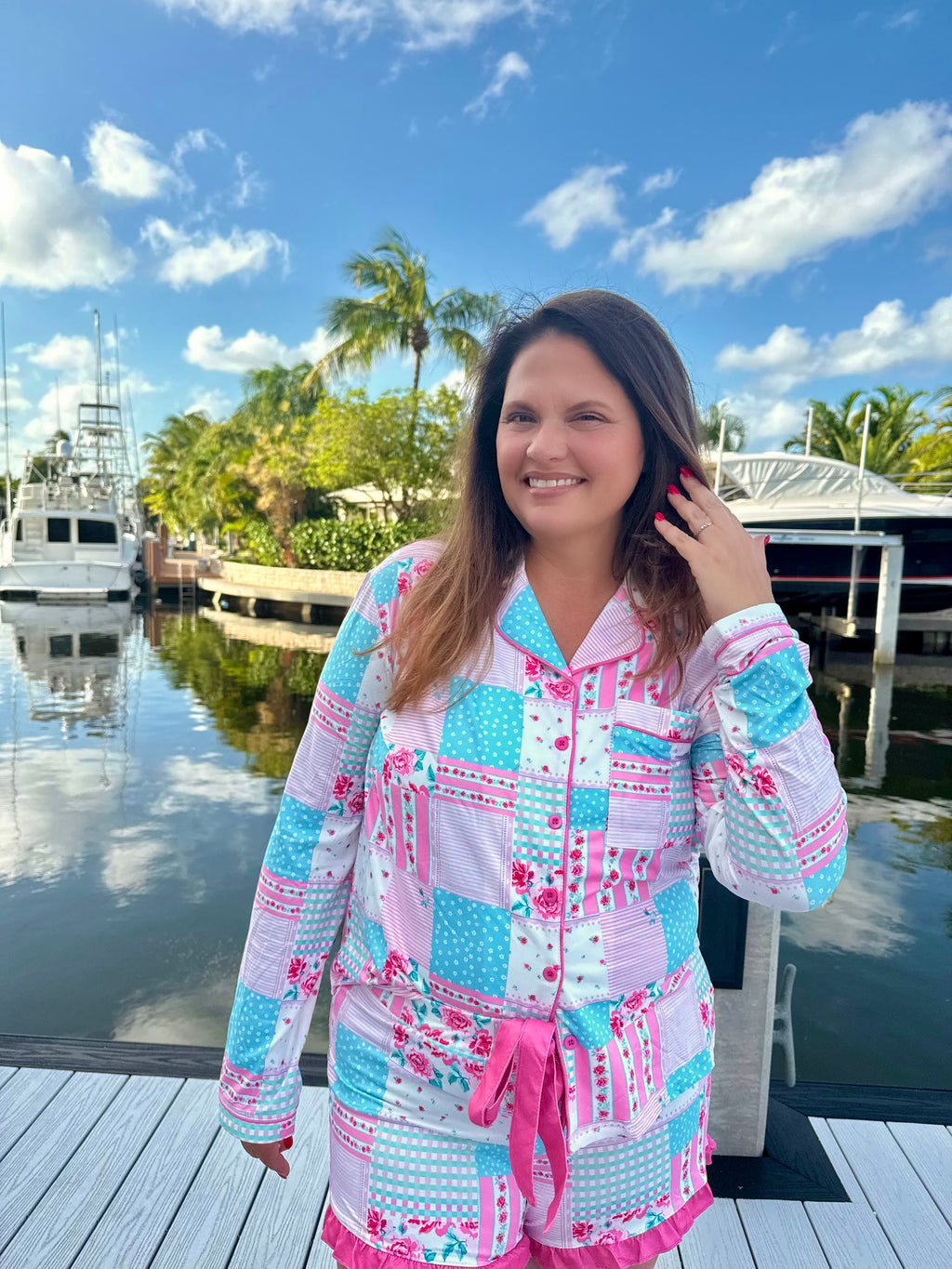 Pink Heirloom Ruffle Pajama Set by Jess Lea (Array) - BFF Here