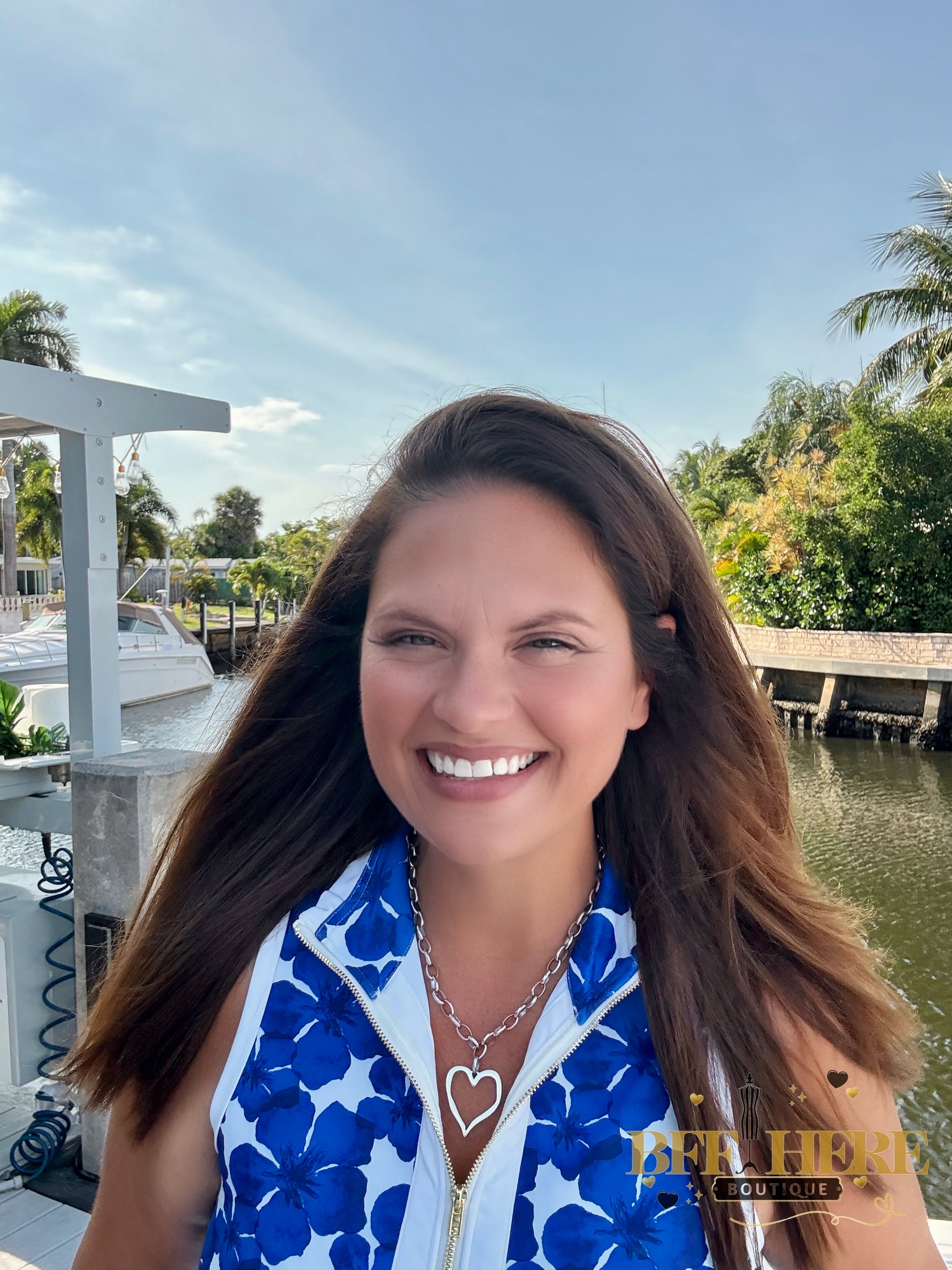 Everyday Zipper Dress / Blue Floral by Jess Lea - BFF Here