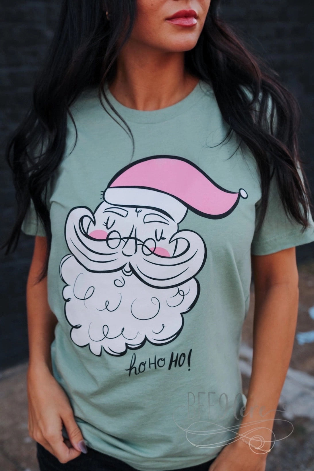 Timeless Claus: Vintage Santa Tee - BFF Here