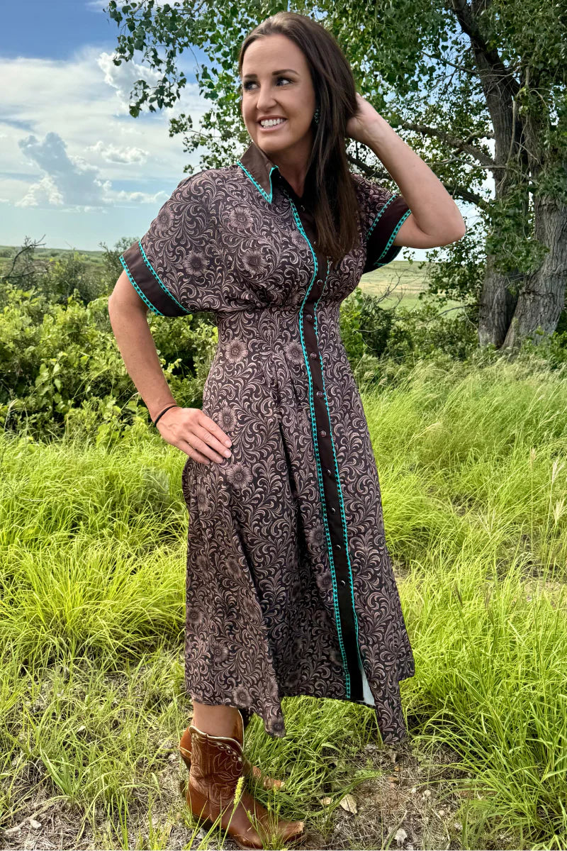 Saddle Kreek Buckstitch Dress by Sterling Kreek (Ships in 1 week)