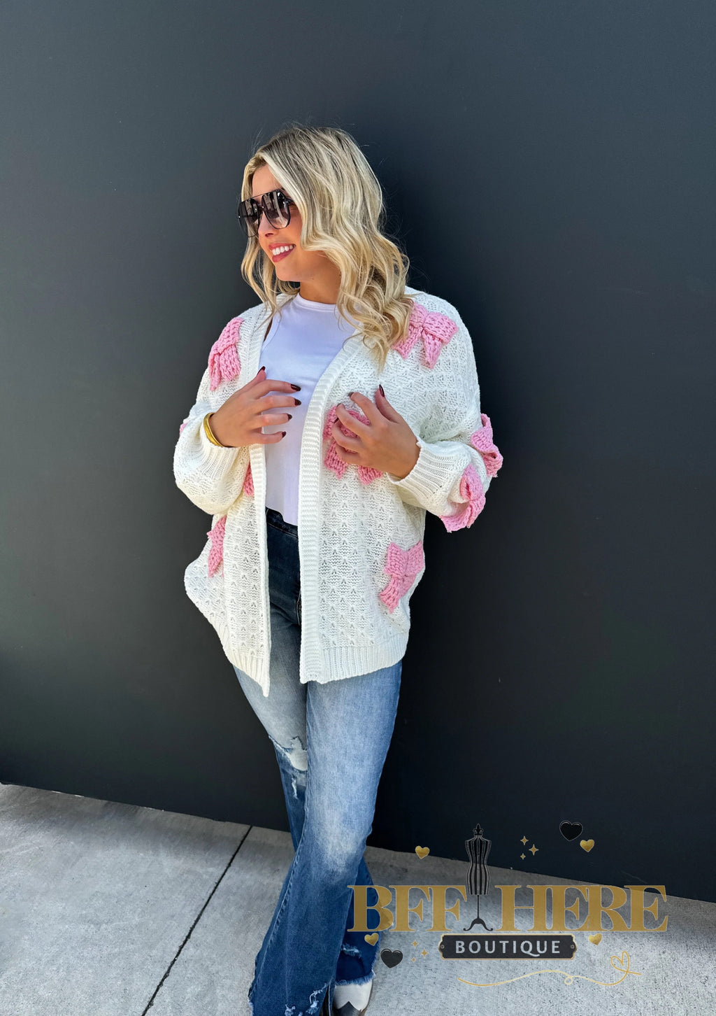 Clara Bow Knit Cardigan by Blakeley - BFF Here