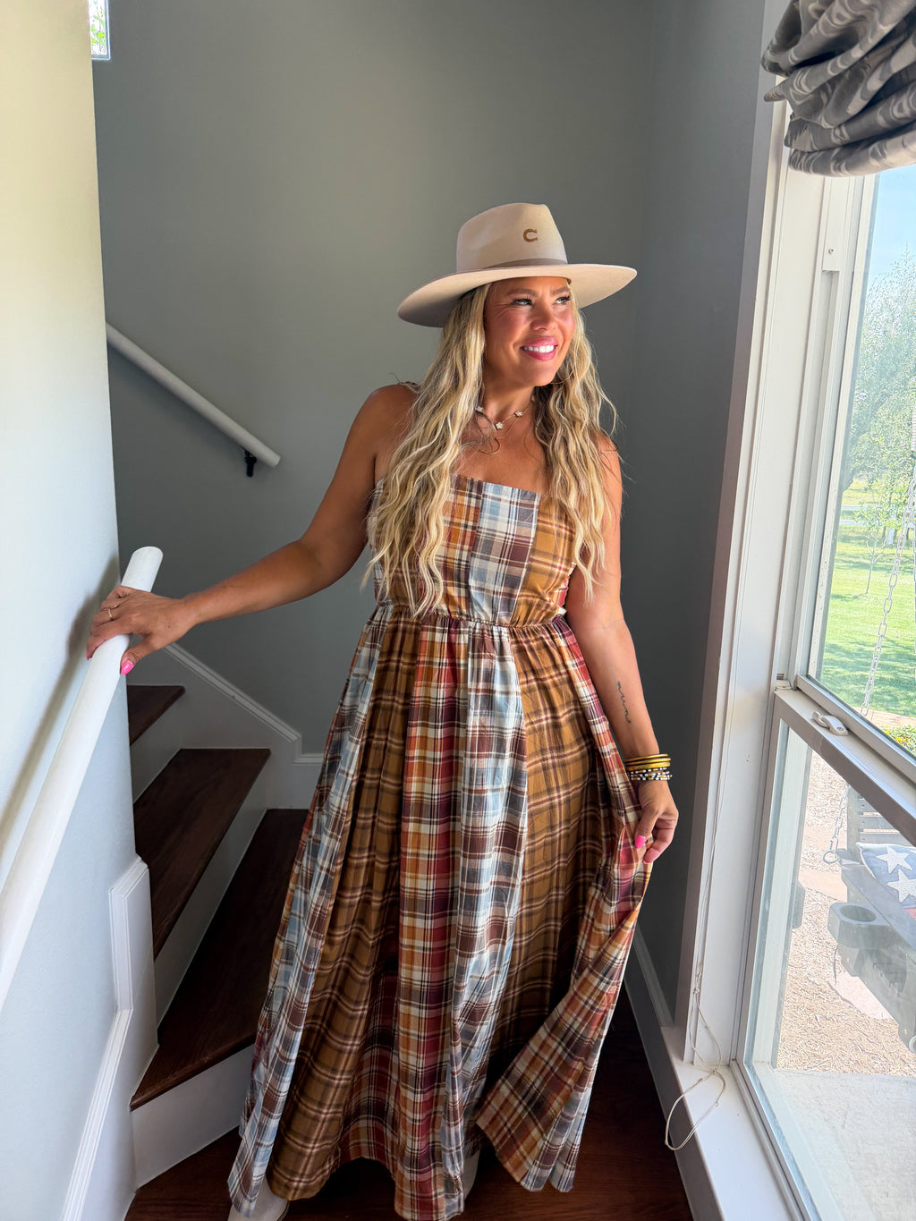 PREORDER: The Ashford Plaid Maxi Dress by Blakeley (ETA: October)