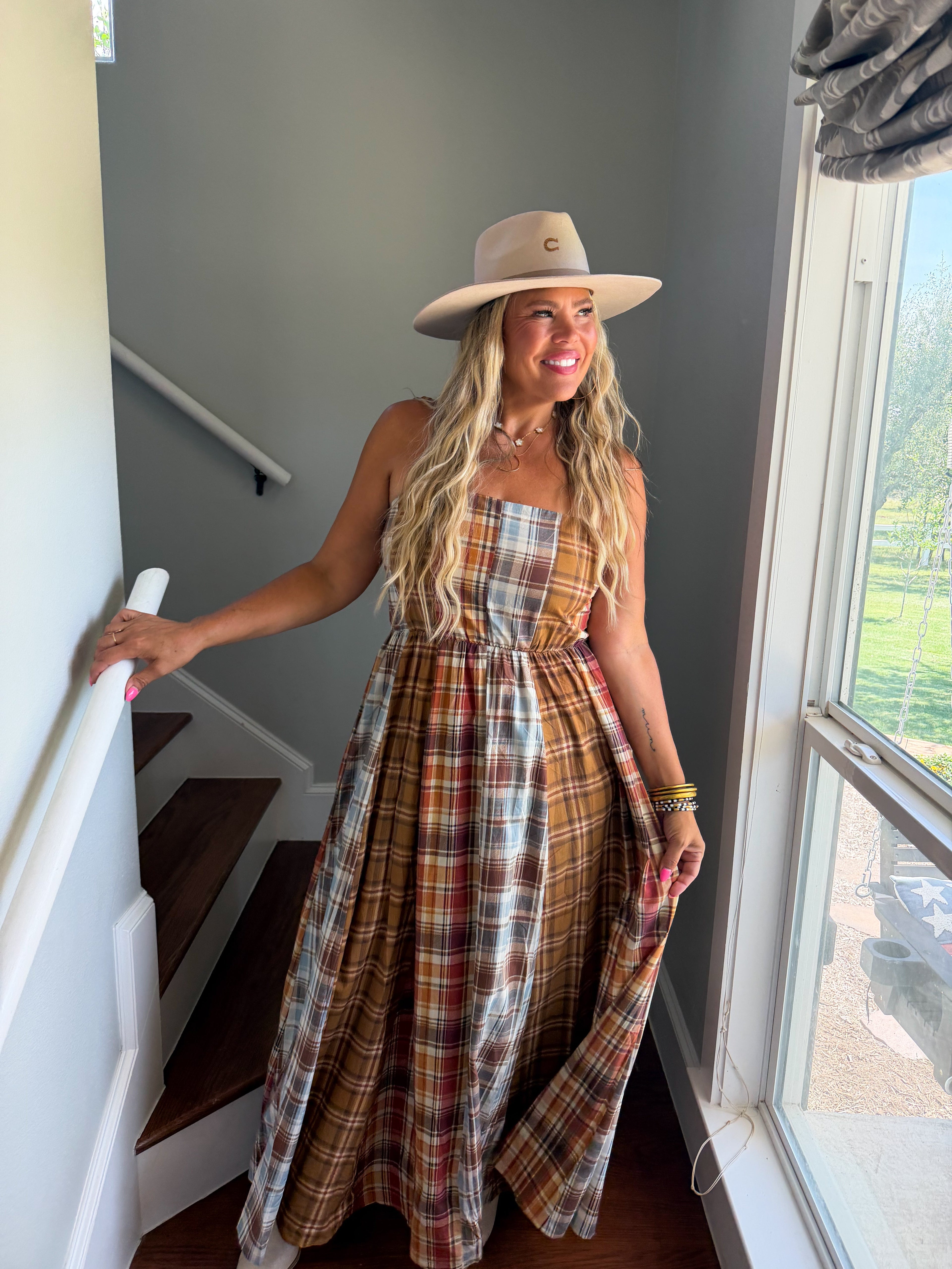 PREORDER: The Ashford Plaid Maxi Dress by Blakeley (ETA: October)
