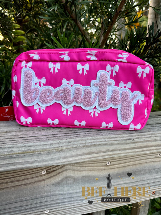 Bow Beauty Travel Bag by Jess Lea