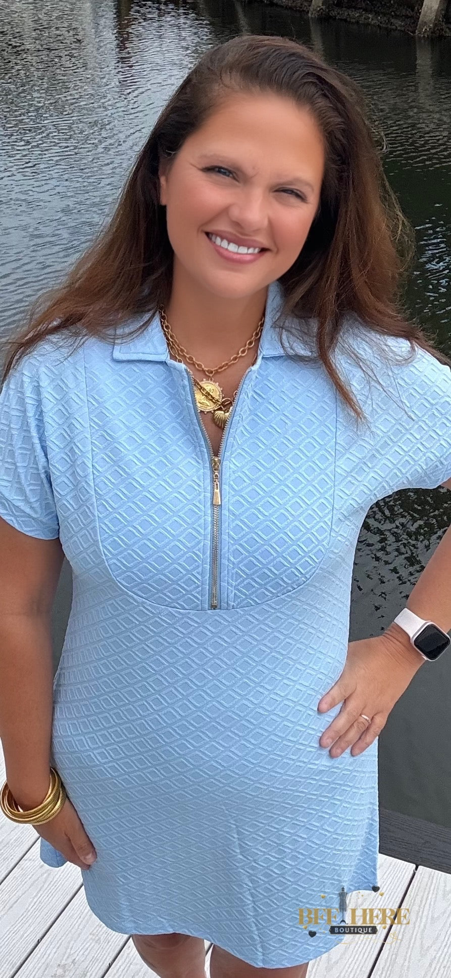 Ezra Textured Zipper Dress by Jess Lea / Choice of Color - BFF Here