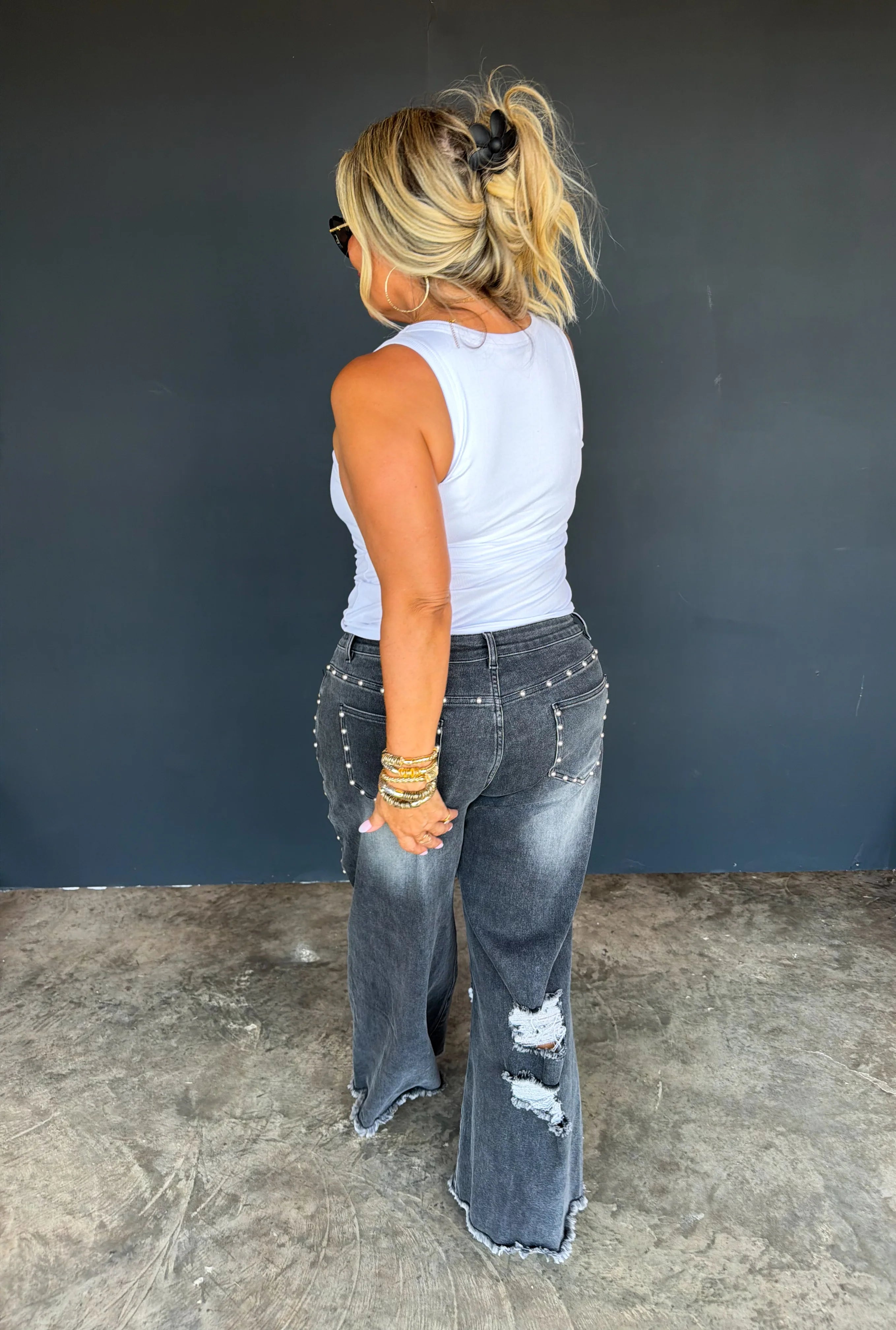 PREORDER: Off The Grid Studded Jeans by Blakeley (ETA: November)