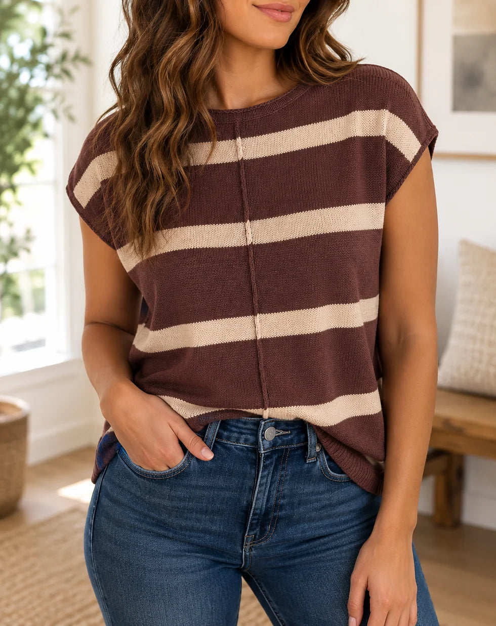PREORDER: Classic Contrast Stripe Sweater(ETA: September)