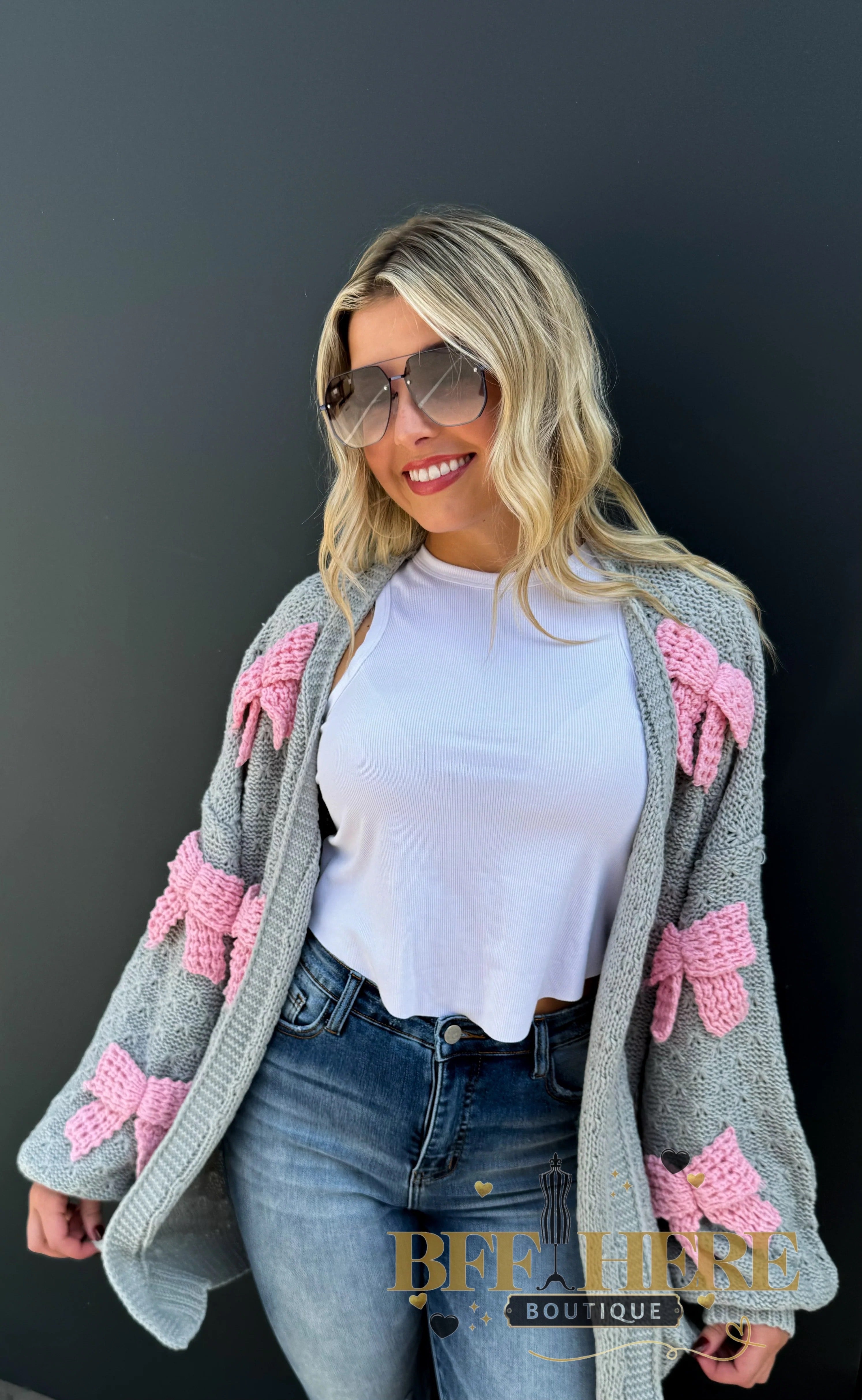 Clara Bow Knit Cardigan by Blakeley - BFF Here