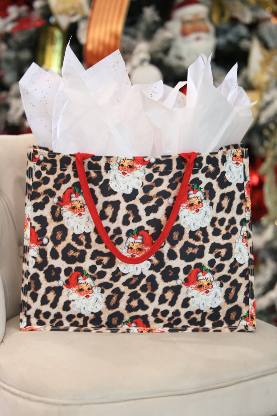 PREORDER: Santa Safari Chic Tote Bag by Jess Lea (ETA: November)