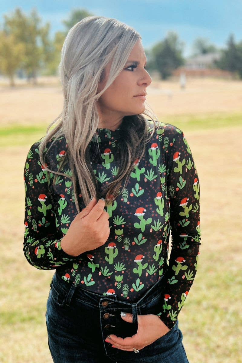 Feliz Navidad Mesh Top by Sterling Kreek - BFF Here