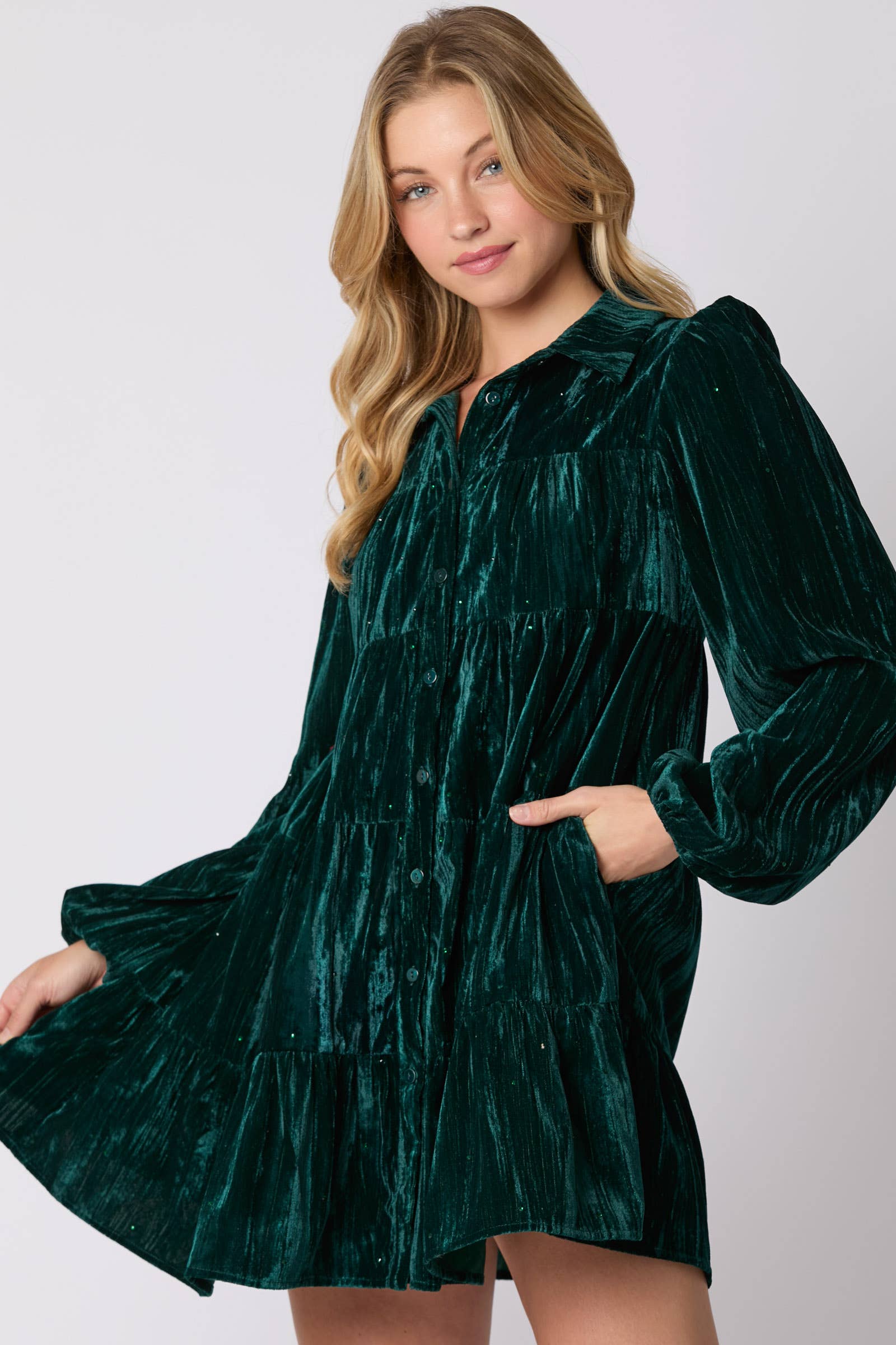 Forest Velvet Dress - BFF Here