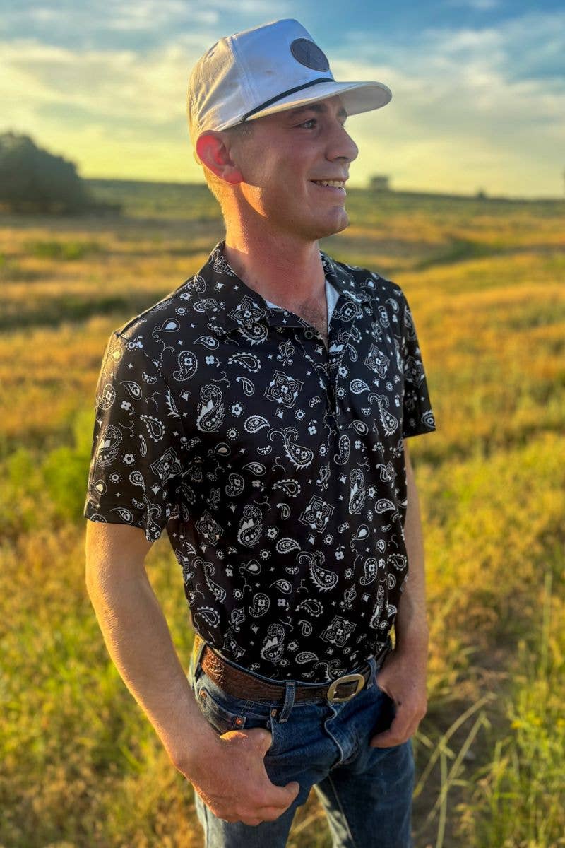 Bandana Country Mens Polo - BFF Here