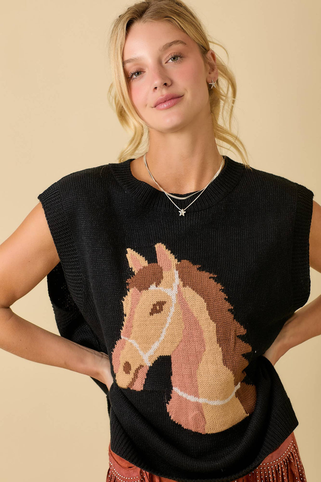 Stirrup Some Style Sweater Vest by Main Strip - BFF Here