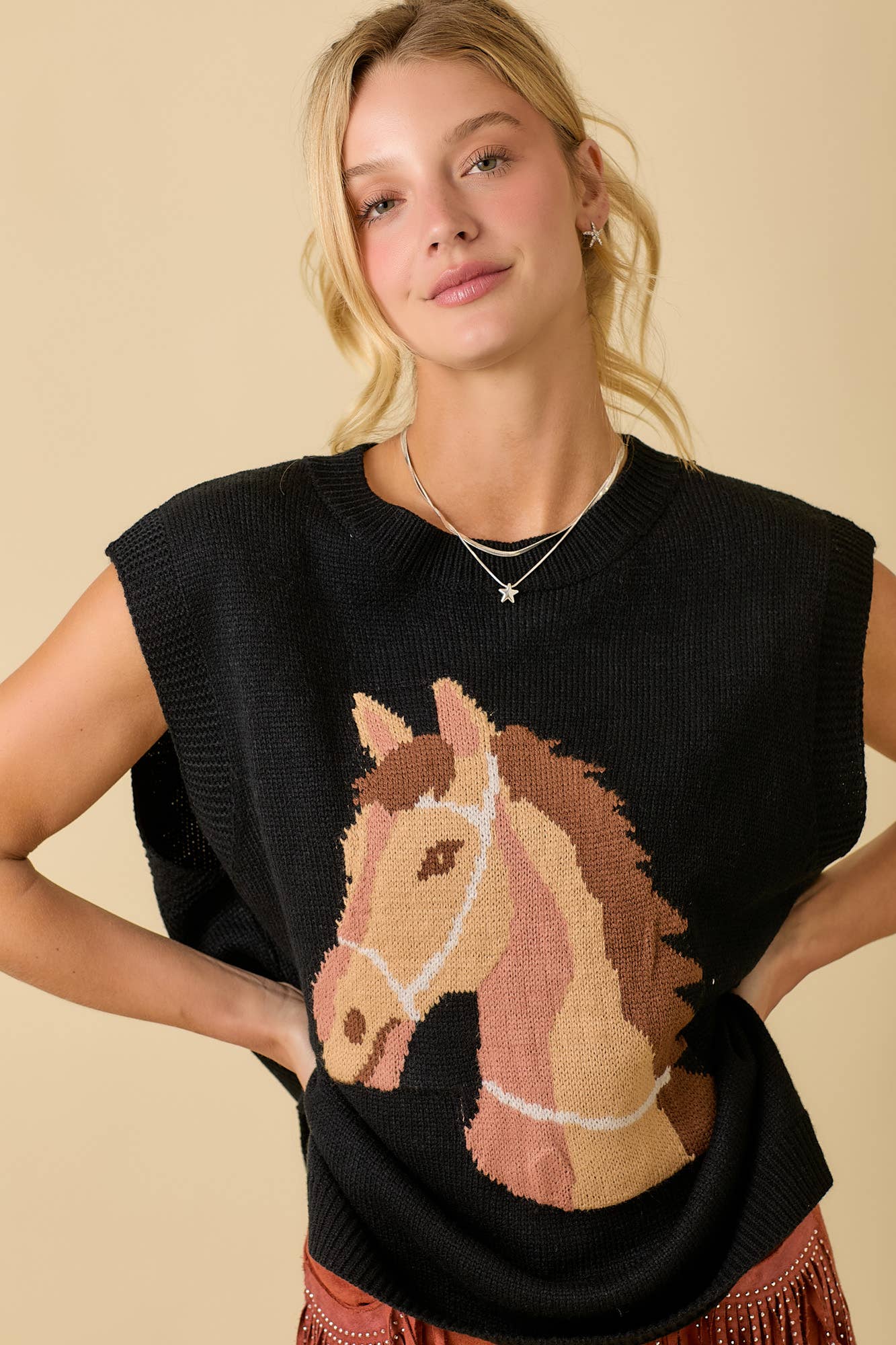 Stirrup Some Style Sweater Vest by Main Strip - BFF Here