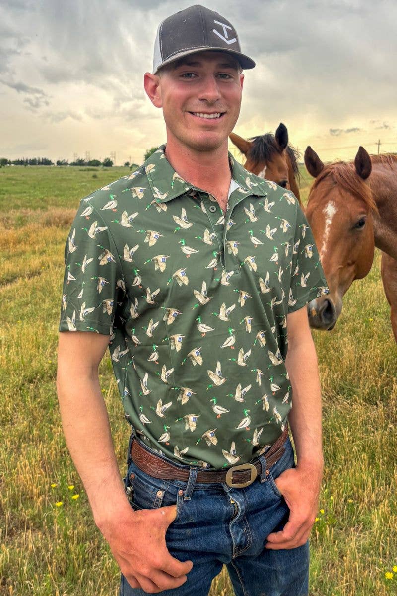 Flee The Flock Mens Polo by Sterling Kreek - BFF Here