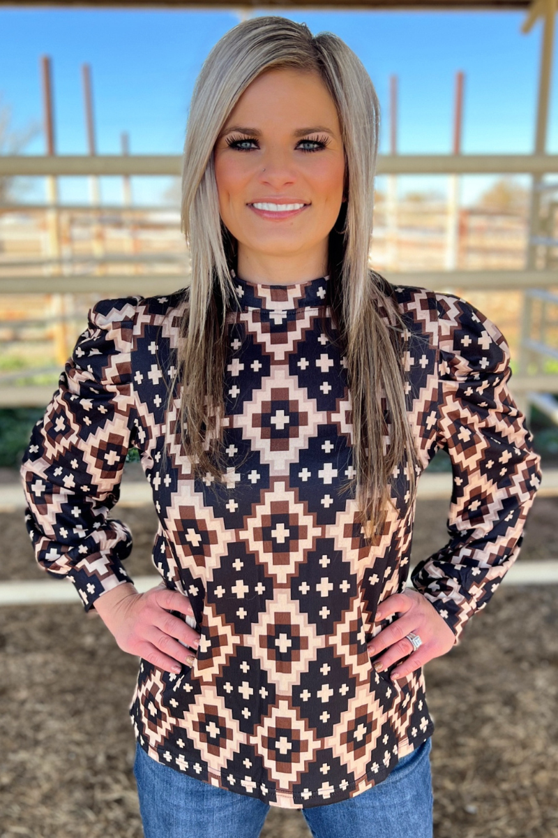 Ruidoso Aztec Top by Sterling Kreek - BFF Here