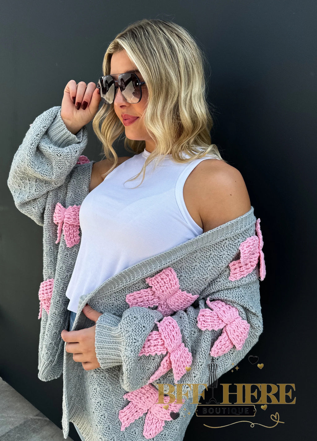 Clara Bow Knit Cardigan by Blakeley - BFF Here