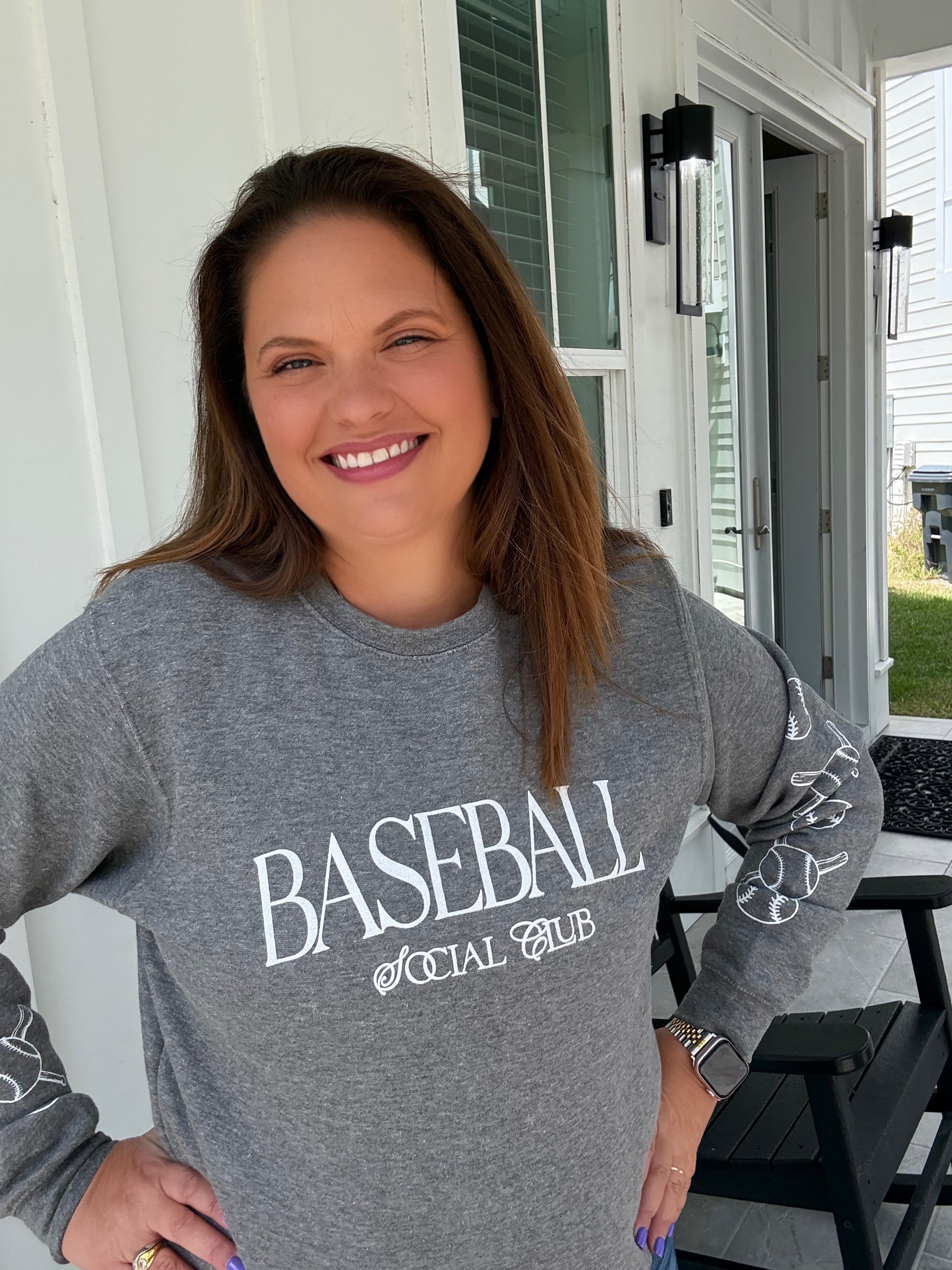 Baseball Social Club Sweatshirt by Southern Bliss (ARRAY) — Ships 2-3 weeks - BFF Here